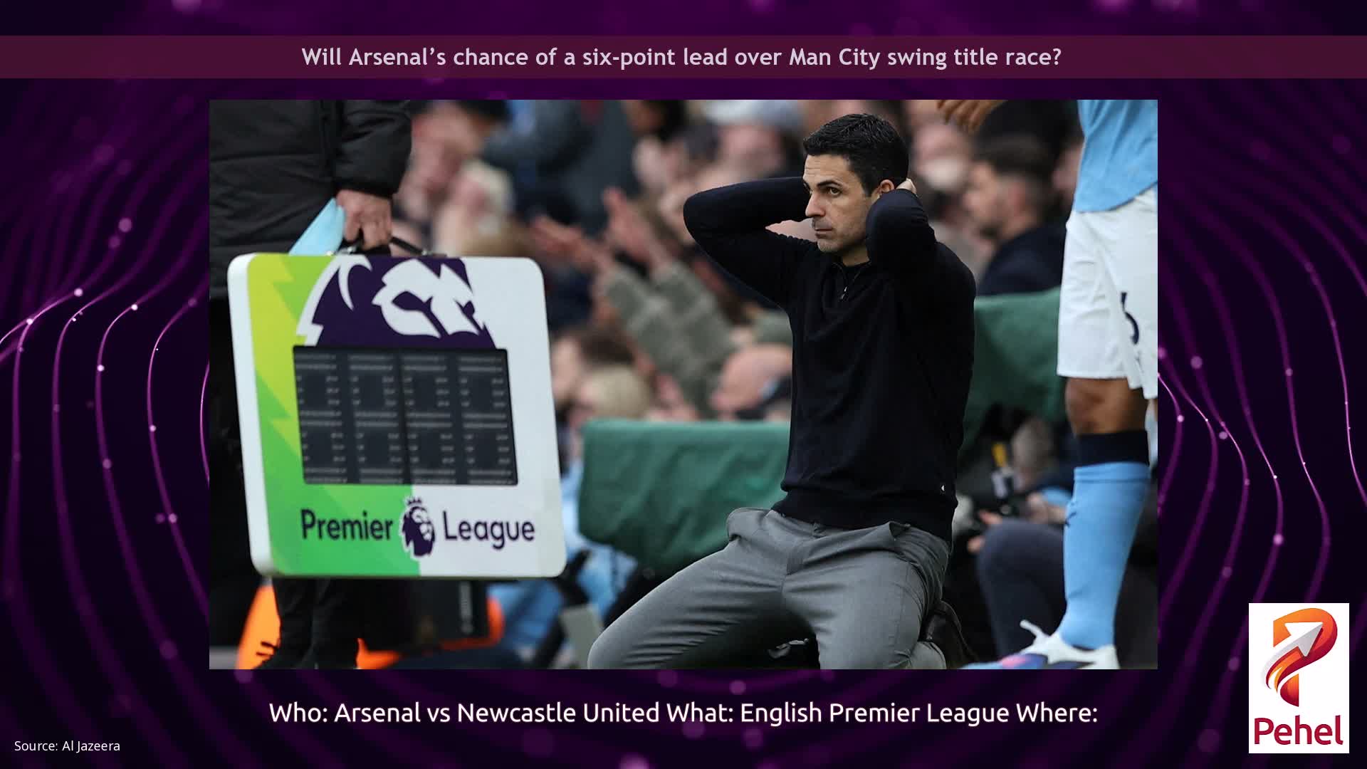 Will Arsenal’s chance of a six-point lead over Man City swing title race?