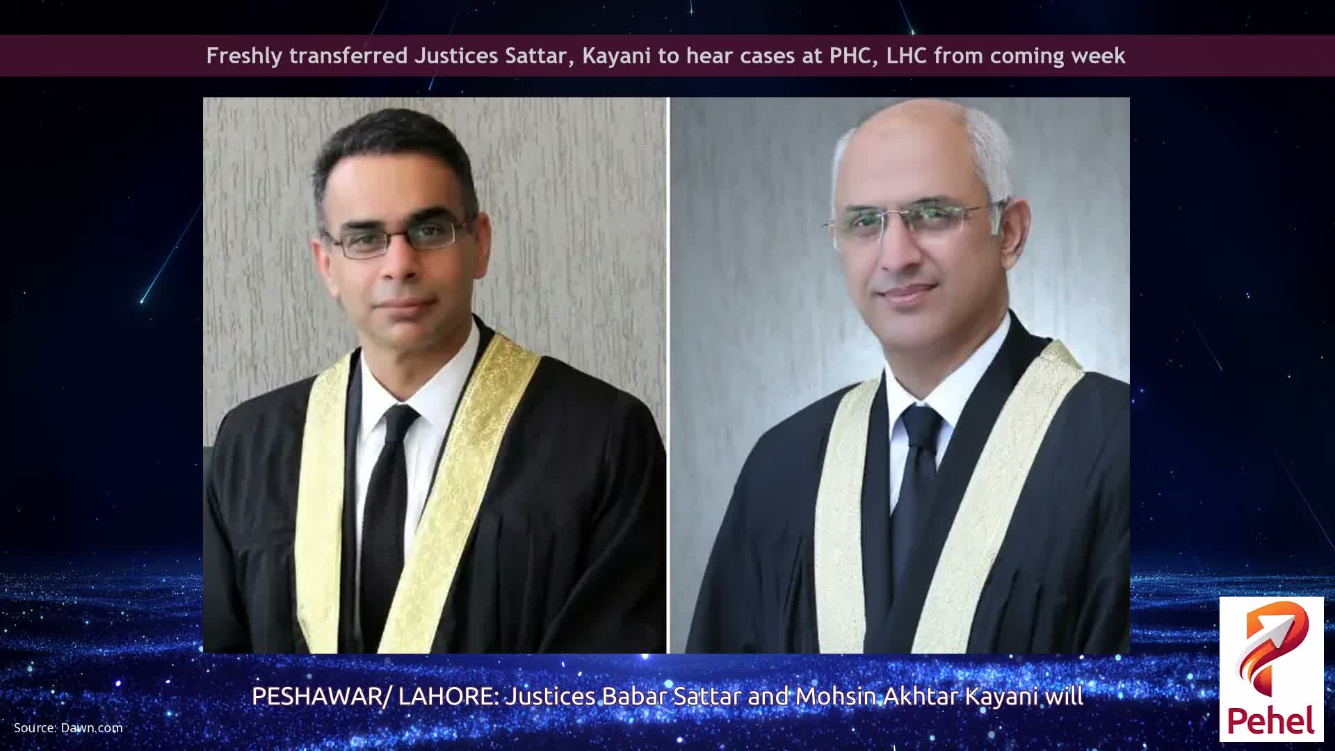 Freshly transferred Justices Sattar, Kayani to hear cases at PHC, LHC from coming week