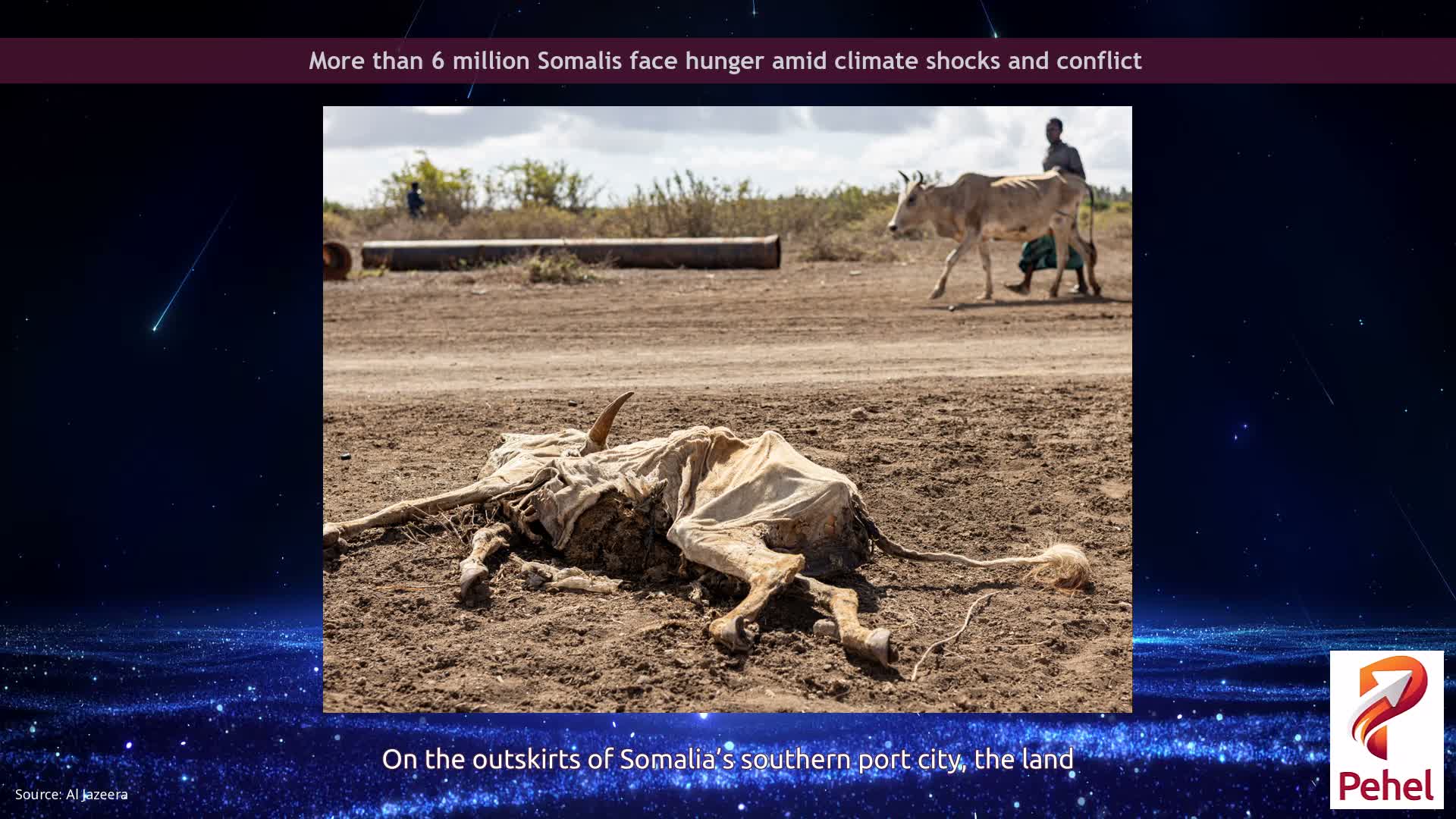 More than 6 million Somalis face hunger amid climate shocks and conflict