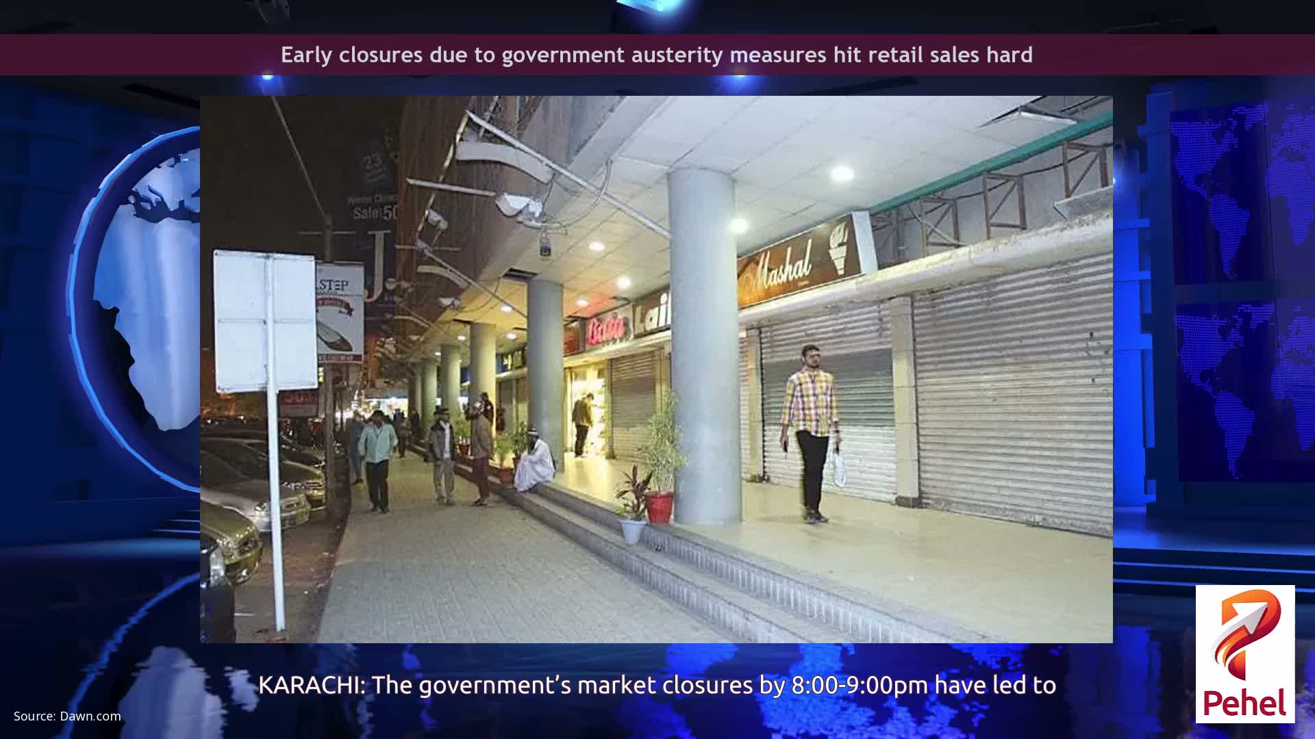 Early closures due to government austerity measures hit retail sales hard
