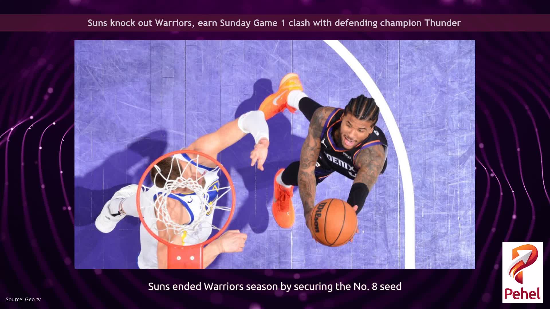 Suns knock out Warriors, earn Sunday Game 1 clash with defending champion Thunder