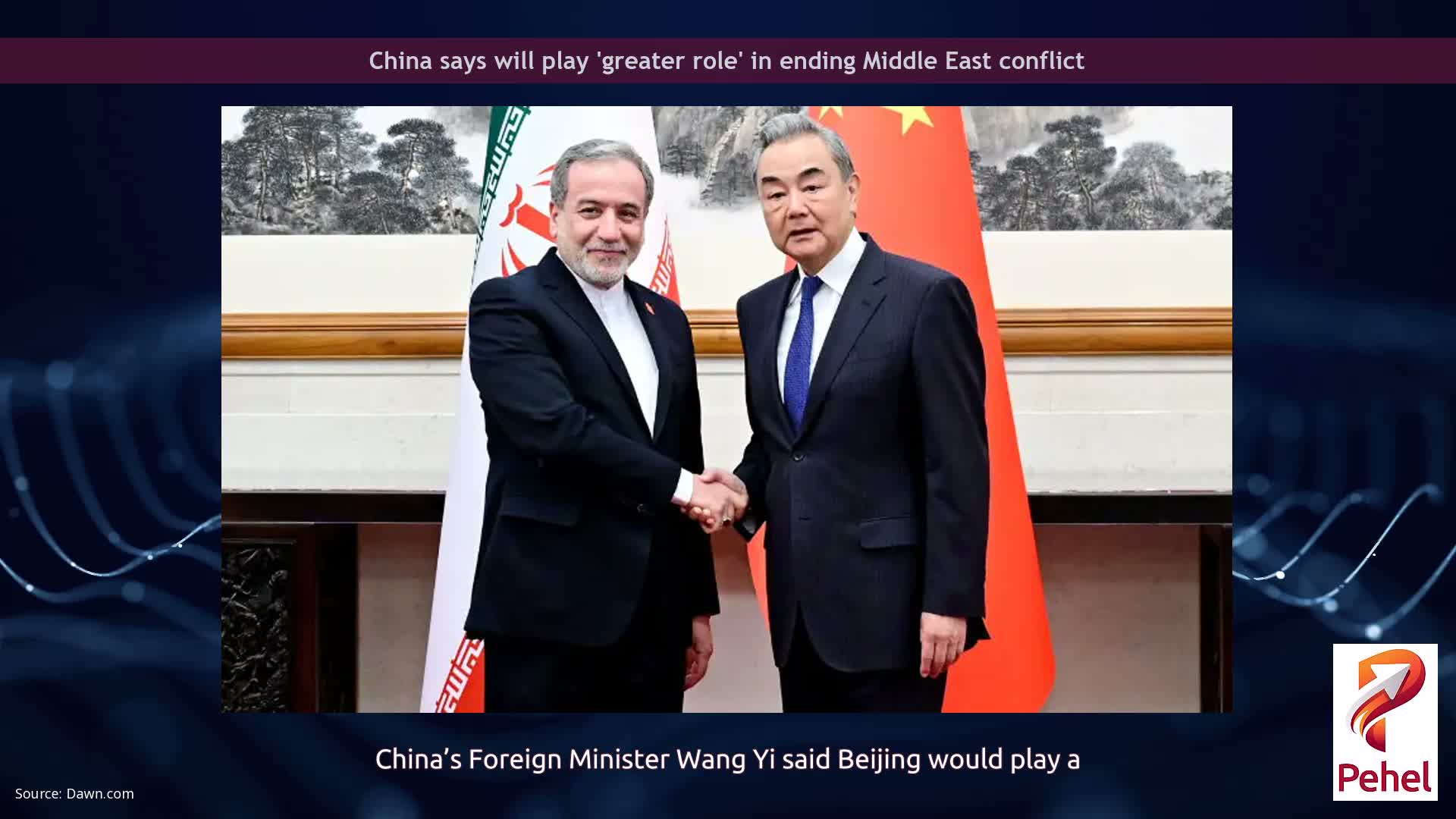 China says will play 'greater role' in ending Middle East conflict