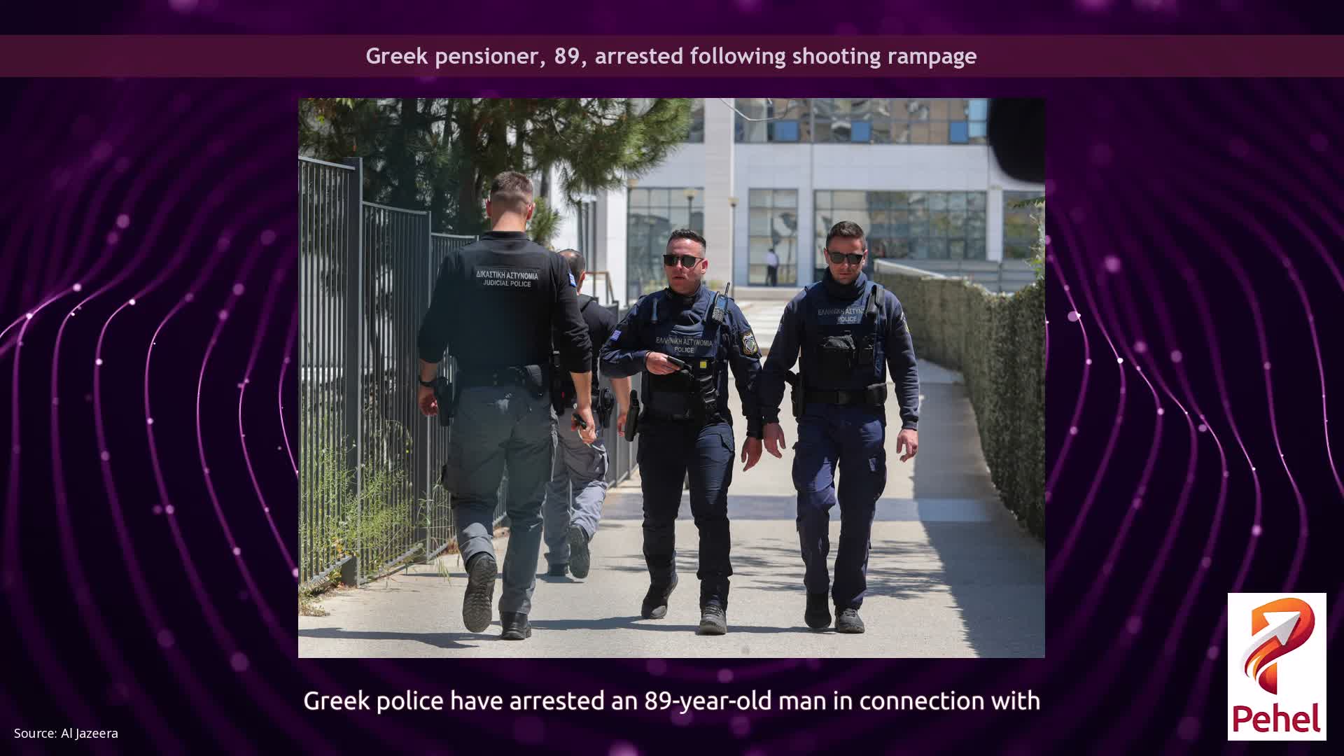 Greek pensioner, 89, arrested following shooting rampage