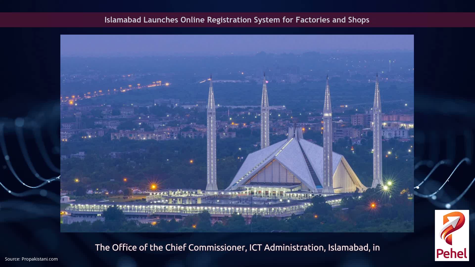Islamabad Launches Online Registration System for Factories and Shops