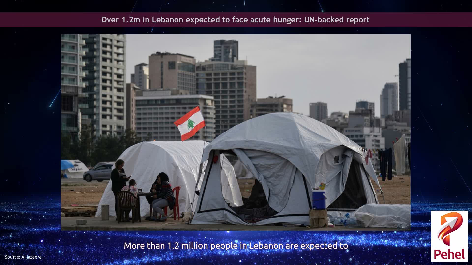 Over 1.2m in Lebanon expected to face acute hunger: UN-backed report