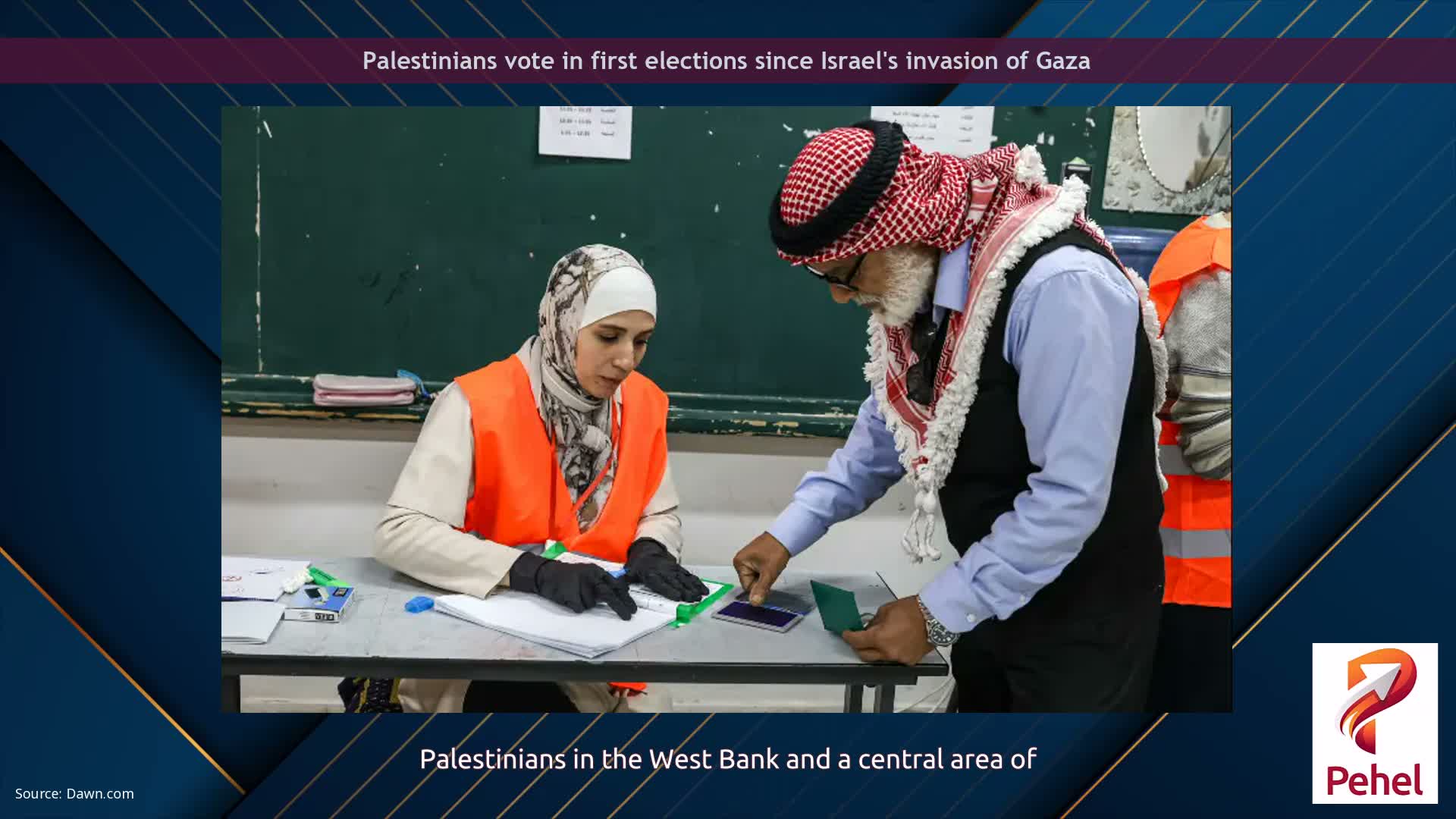 Palestinians vote in first elections since Israel's invasion of Gaza