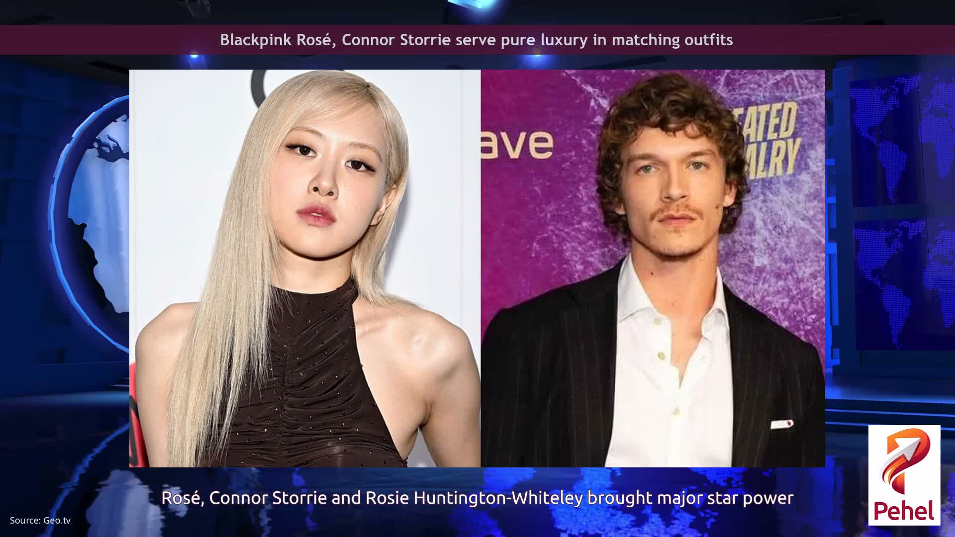 Blackpink Rosé, Connor Storrie serve pure luxury in matching outfits