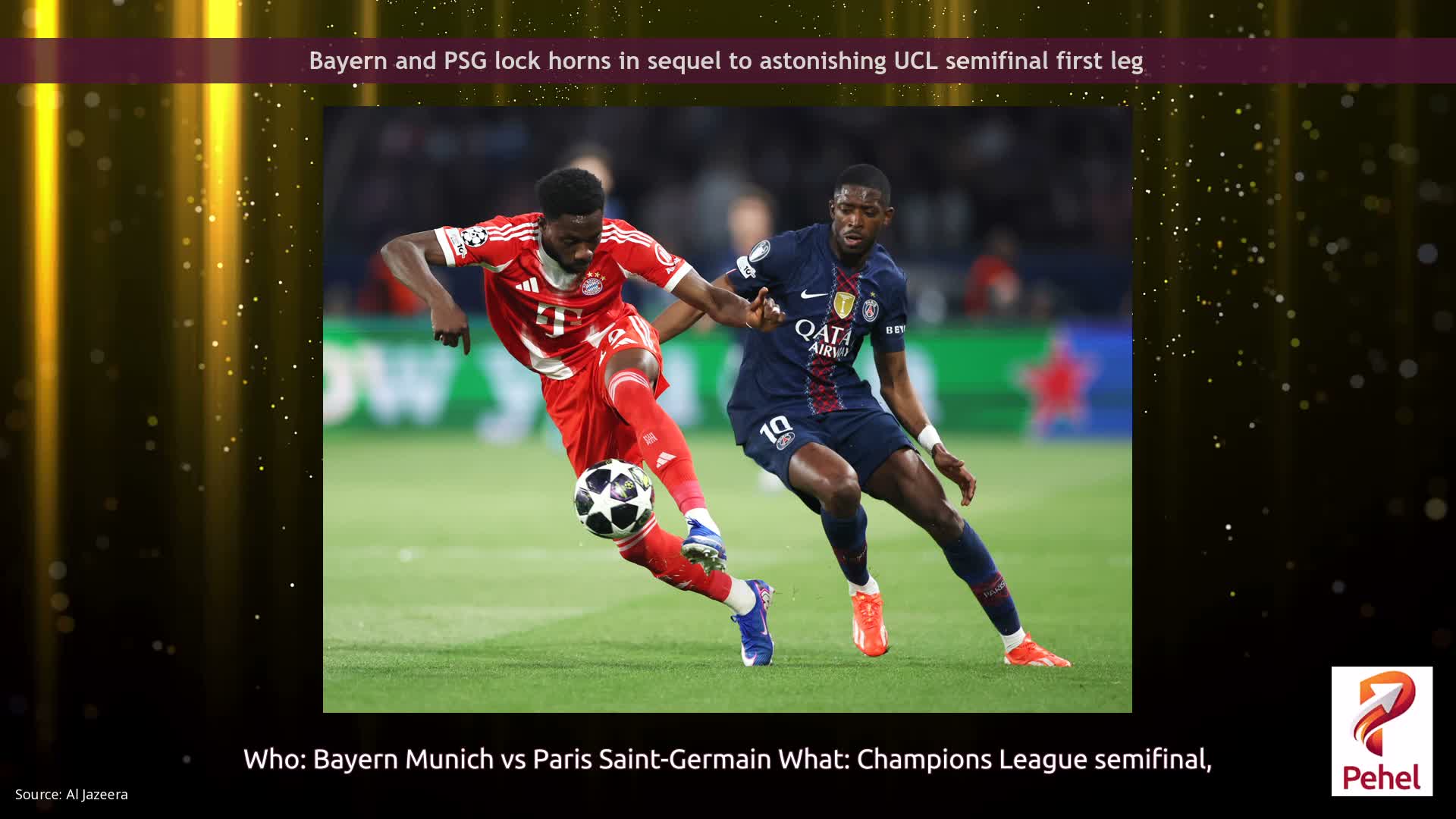 Bayern and PSG lock horns in sequel to astonishing UCL semifinal first leg