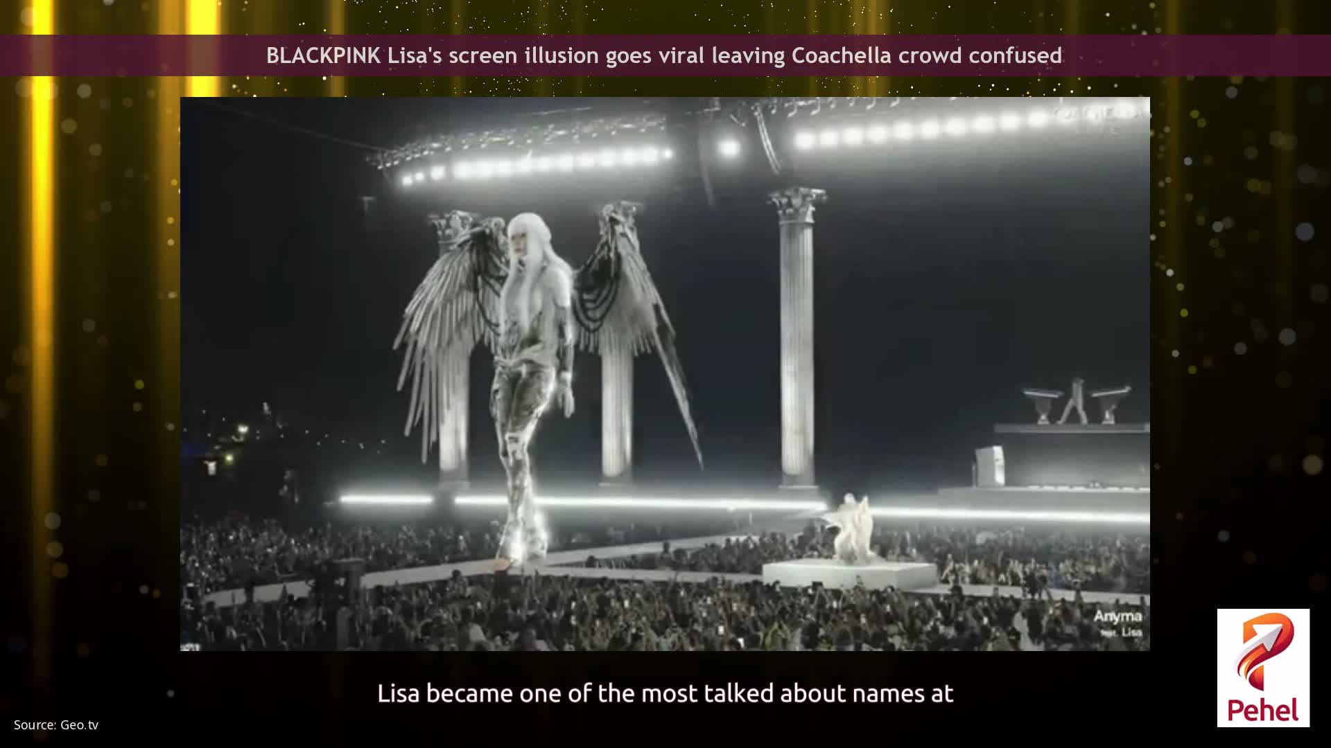 BLACKPINK Lisa's screen illusion goes viral leaving Coachella crowd confused