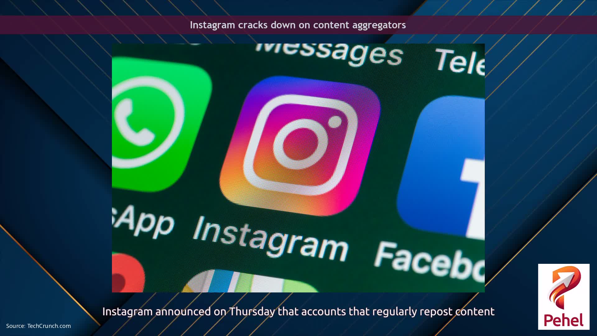 Instagram cracks down on content aggregators