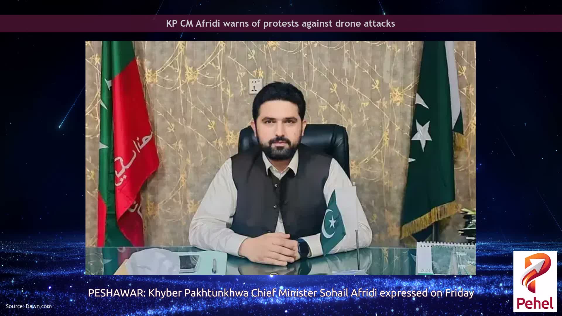 KP CM Afridi warns of protests against drone attacks