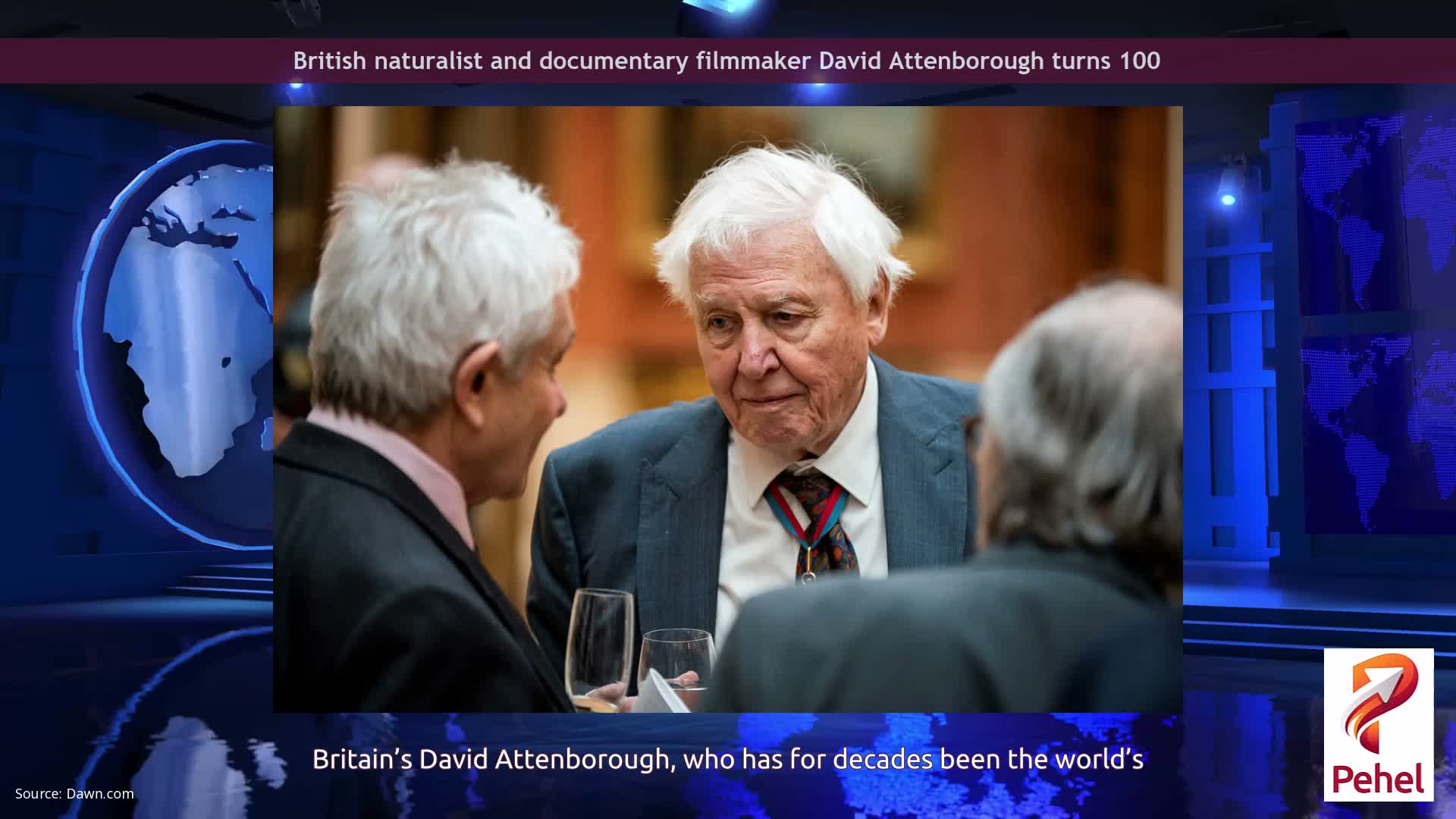 British naturalist and documentary filmmaker David Attenborough turns 100