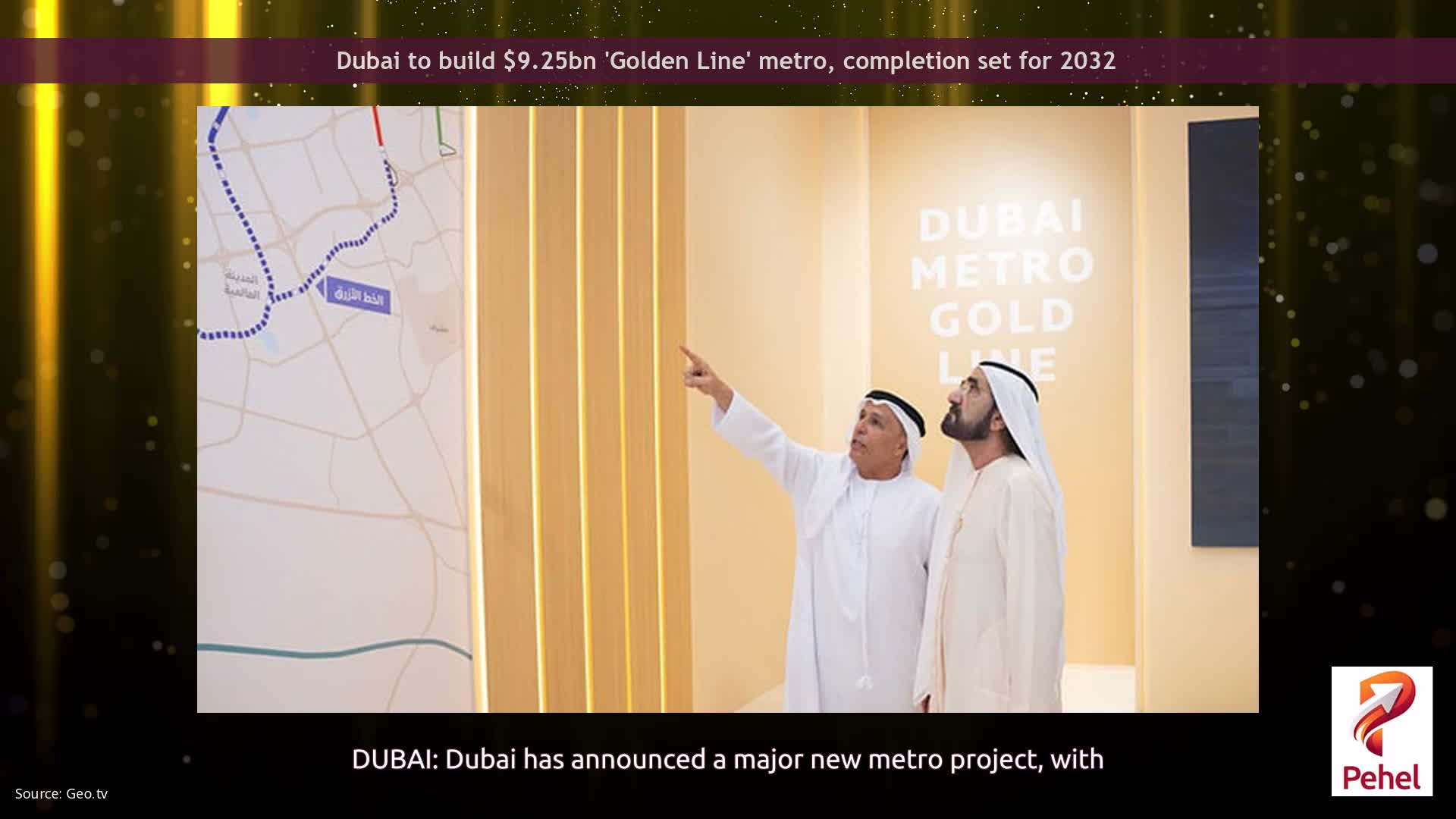 Dubai to build $9.25bn 'Golden Line' metro, completion set for 2032
