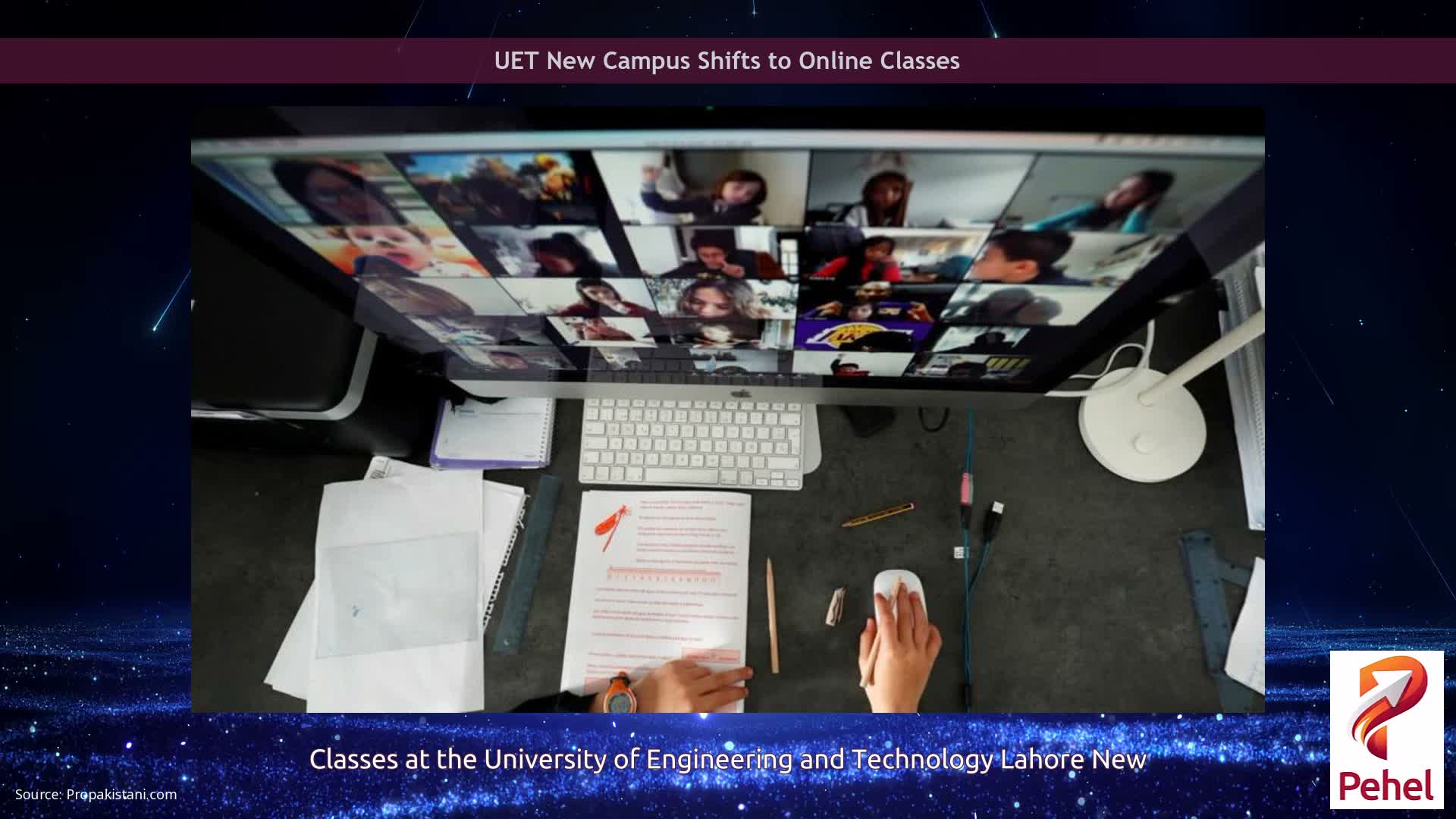 UET New Campus Shifts to Online Classes