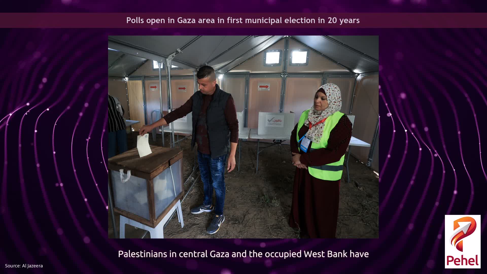 Polls open in Gaza area in first municipal election in 20 years