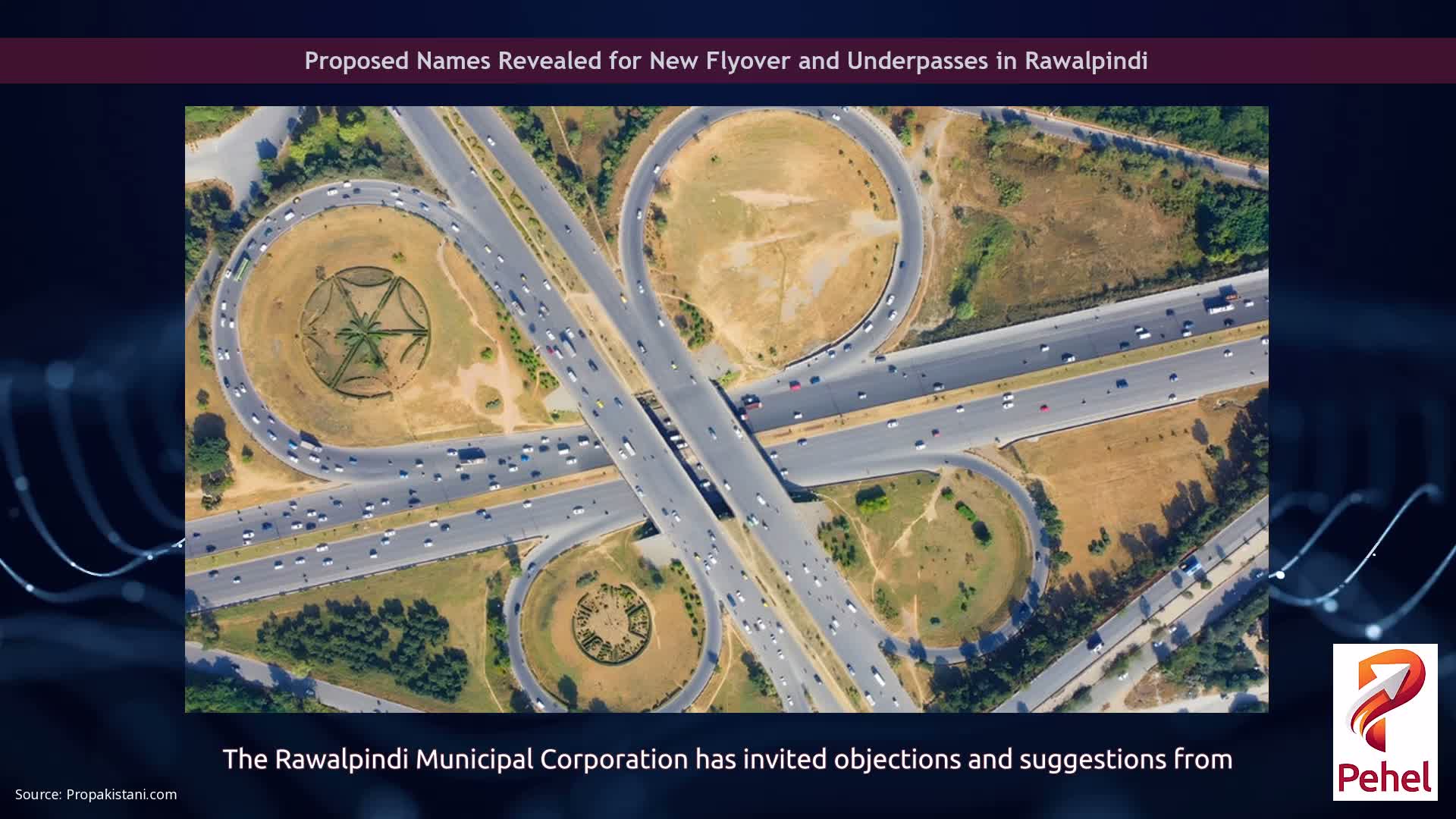 Proposed Names Revealed for New Flyover and Underpasses in Rawalpindi