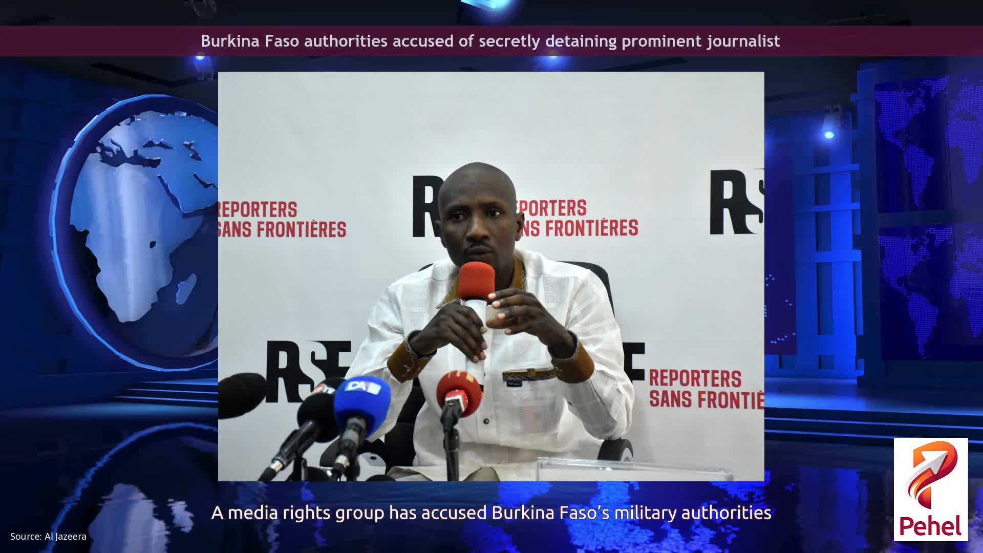 Burkina Faso authorities accused of secretly detaining prominent journalist