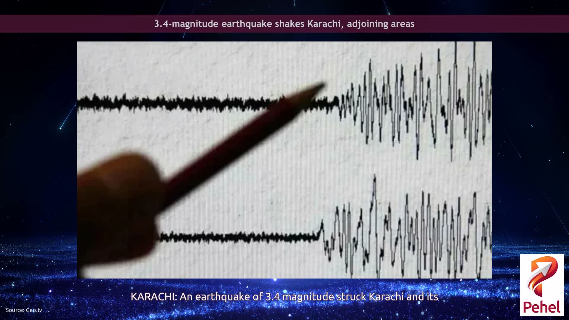 3.4-magnitude earthquake shakes Karachi, adjoining areas