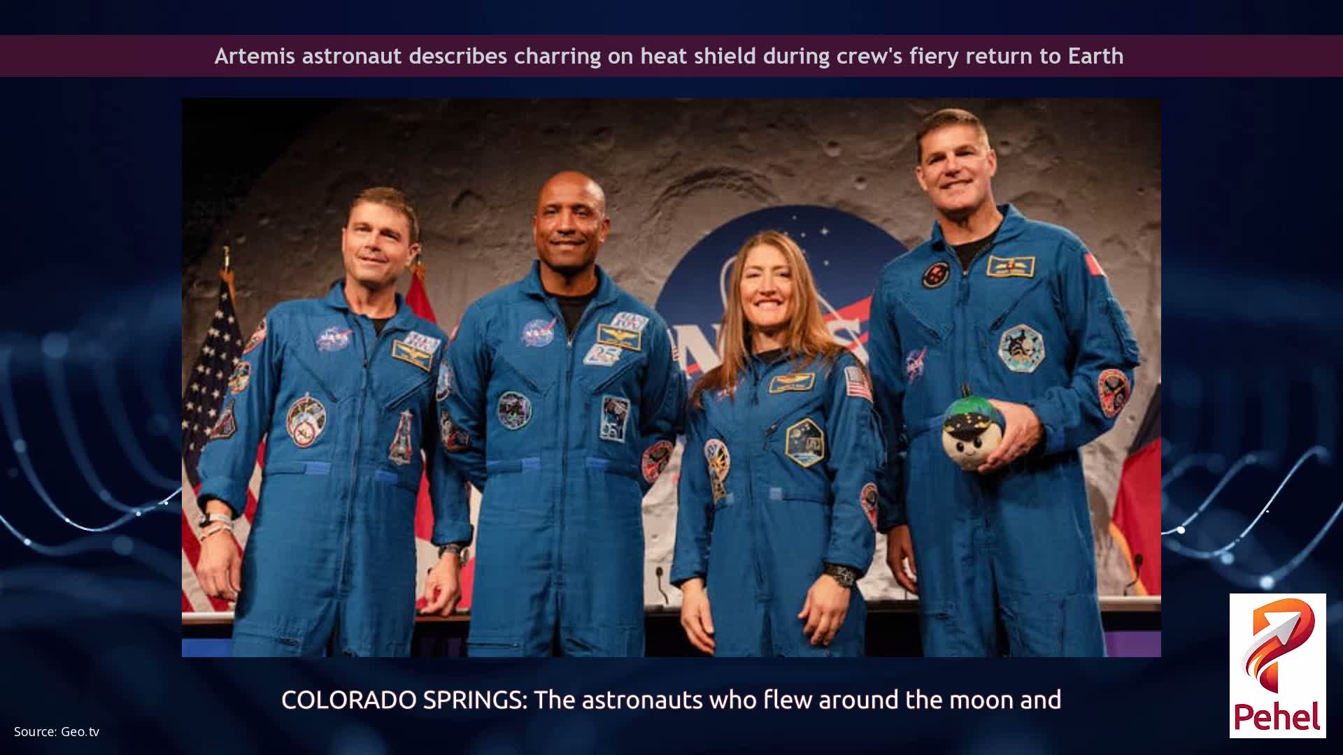 Artemis astronaut describes charring on heat shield during crew's fiery return to Earth