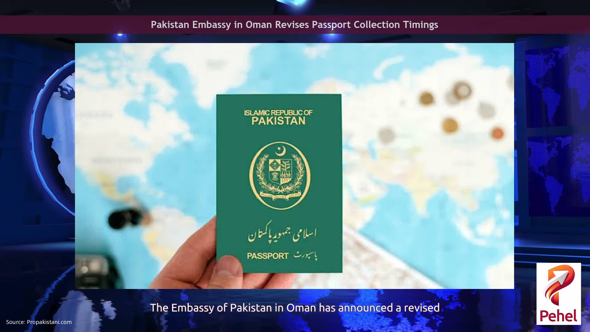 Pakistan Embassy in Oman Revises Passport Collection Timings