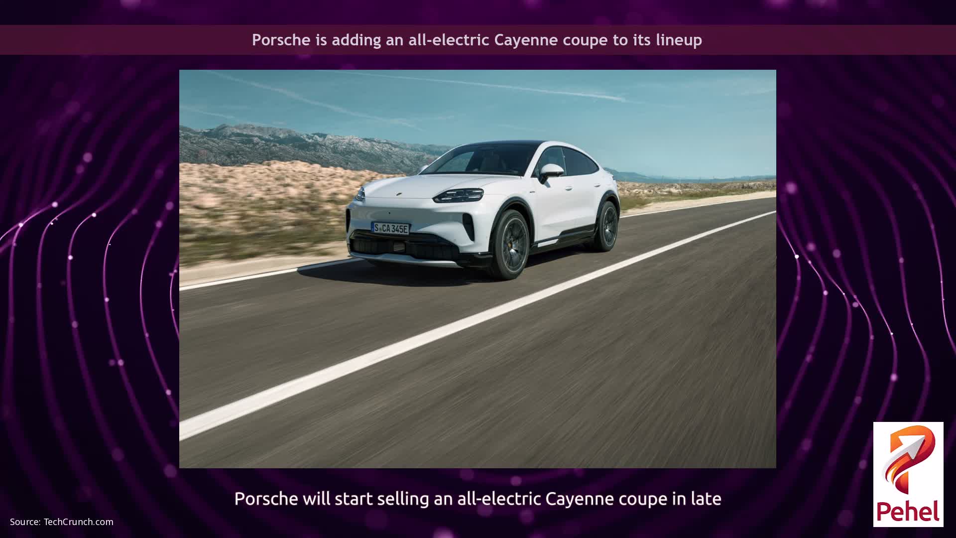 Porsche is adding an all-electric Cayenne coupe to its lineup