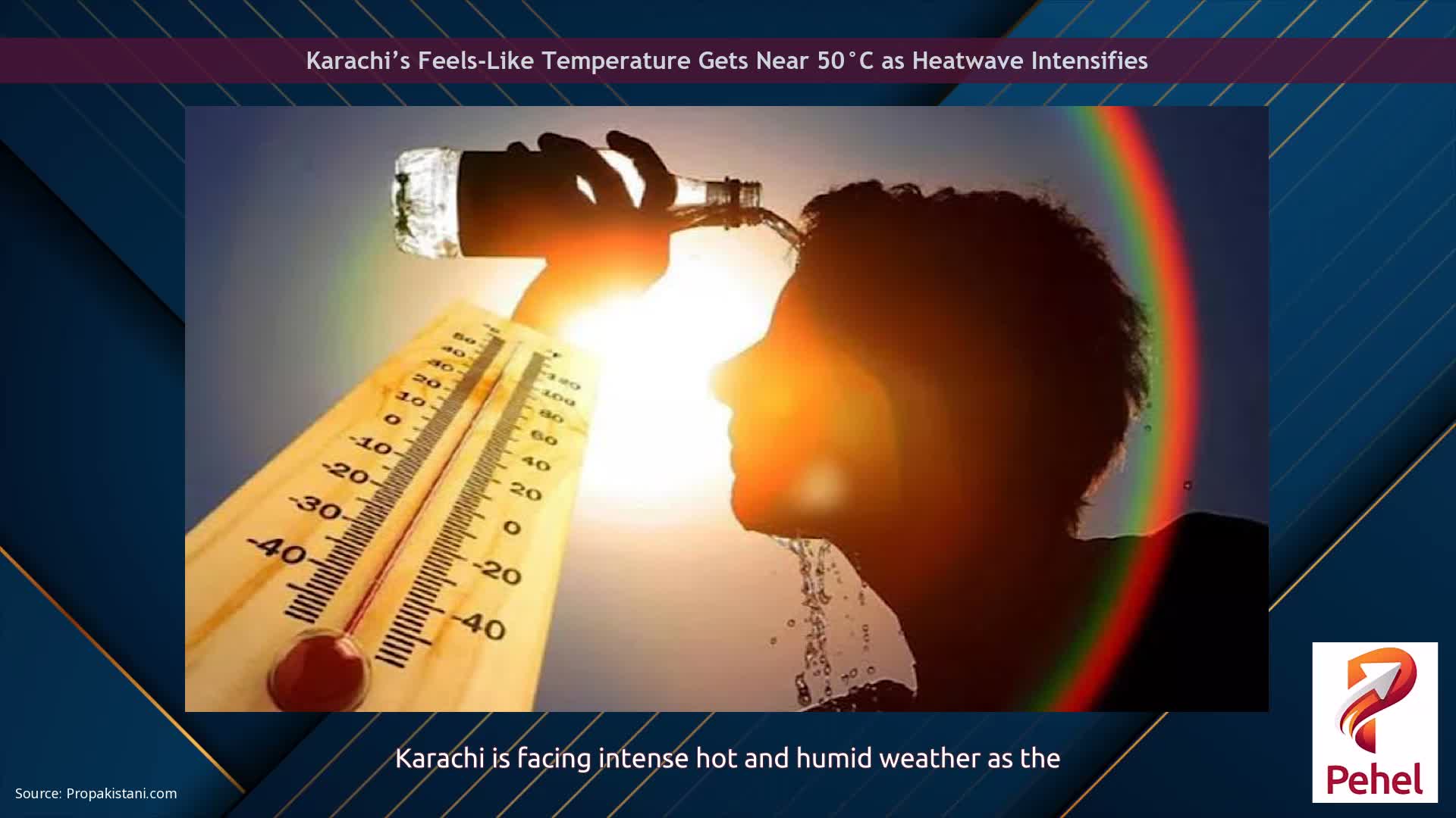 Karachi’s Feels-Like Temperature Gets Near 50°C as Heatwave Intensifies