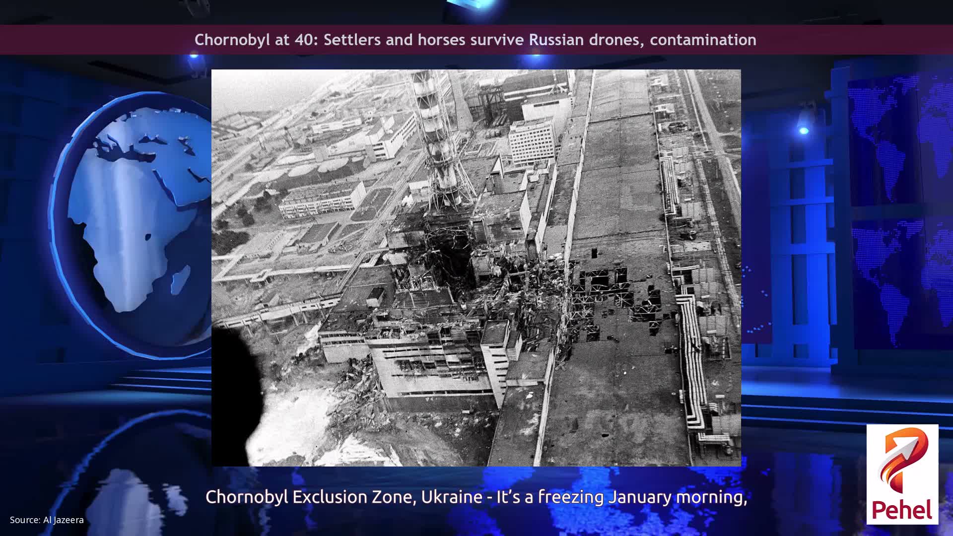 Chornobyl at 40: Settlers and horses survive Russian drones, contamination