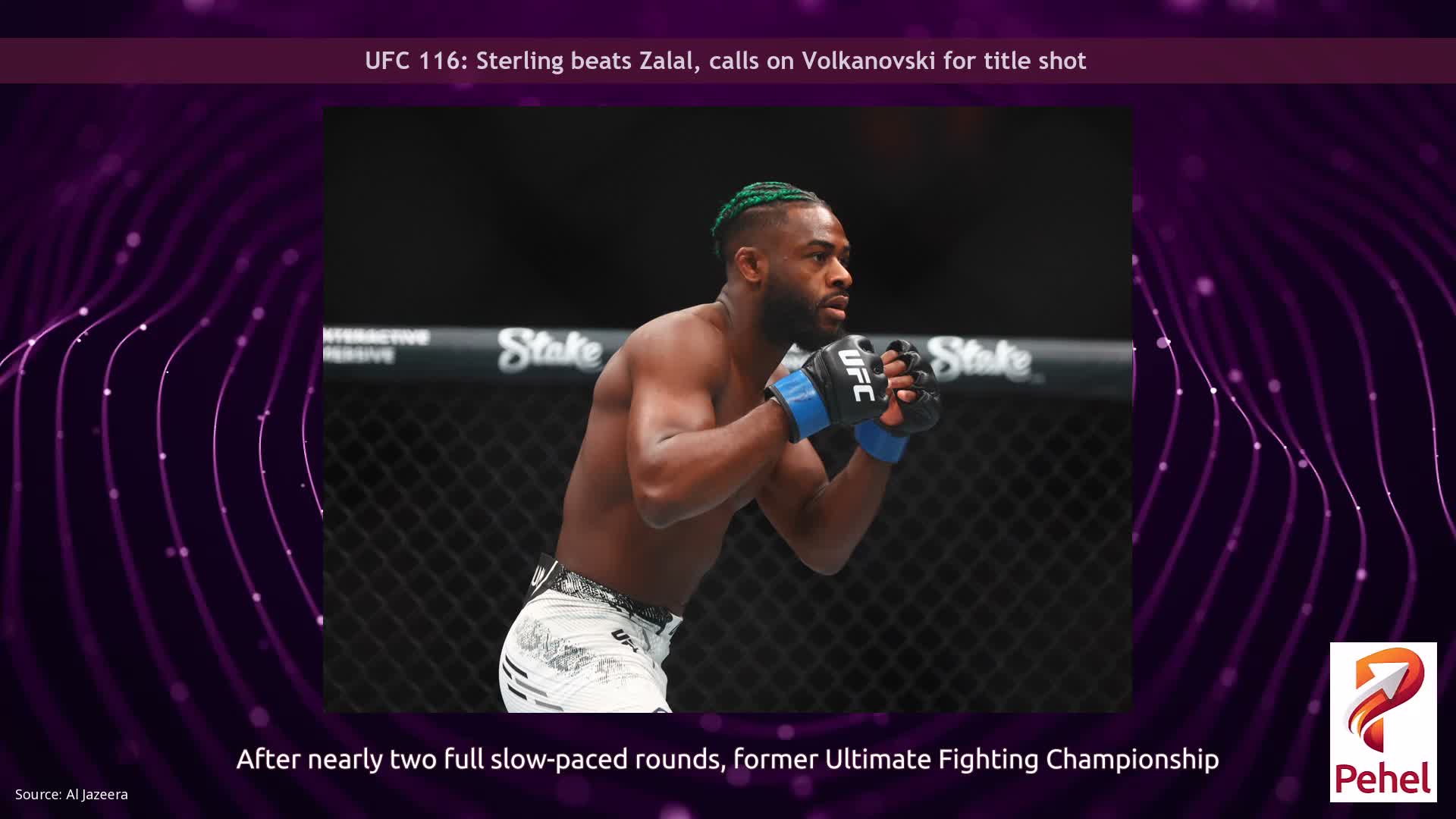 UFC 116: Sterling beats Zalal, calls on Volkanovski for title shot