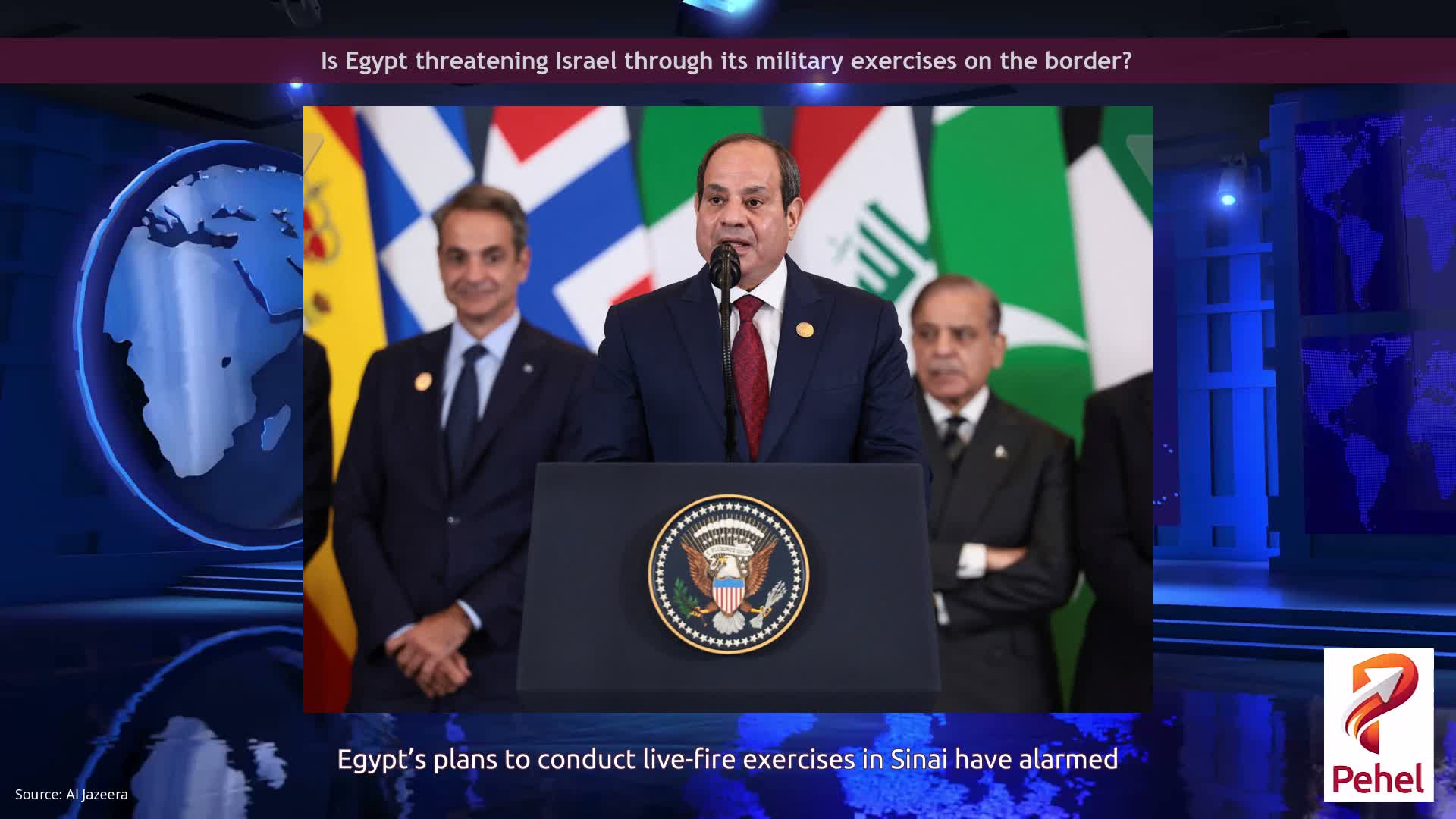 Is Egypt threatening Israel through its military exercises on the border?
