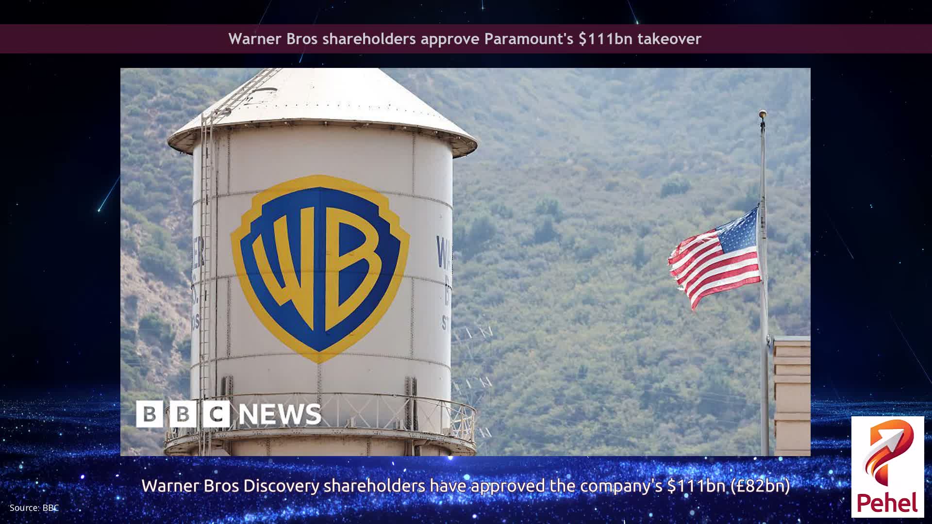 Warner Bros shareholders approve Paramount's $111bn takeover