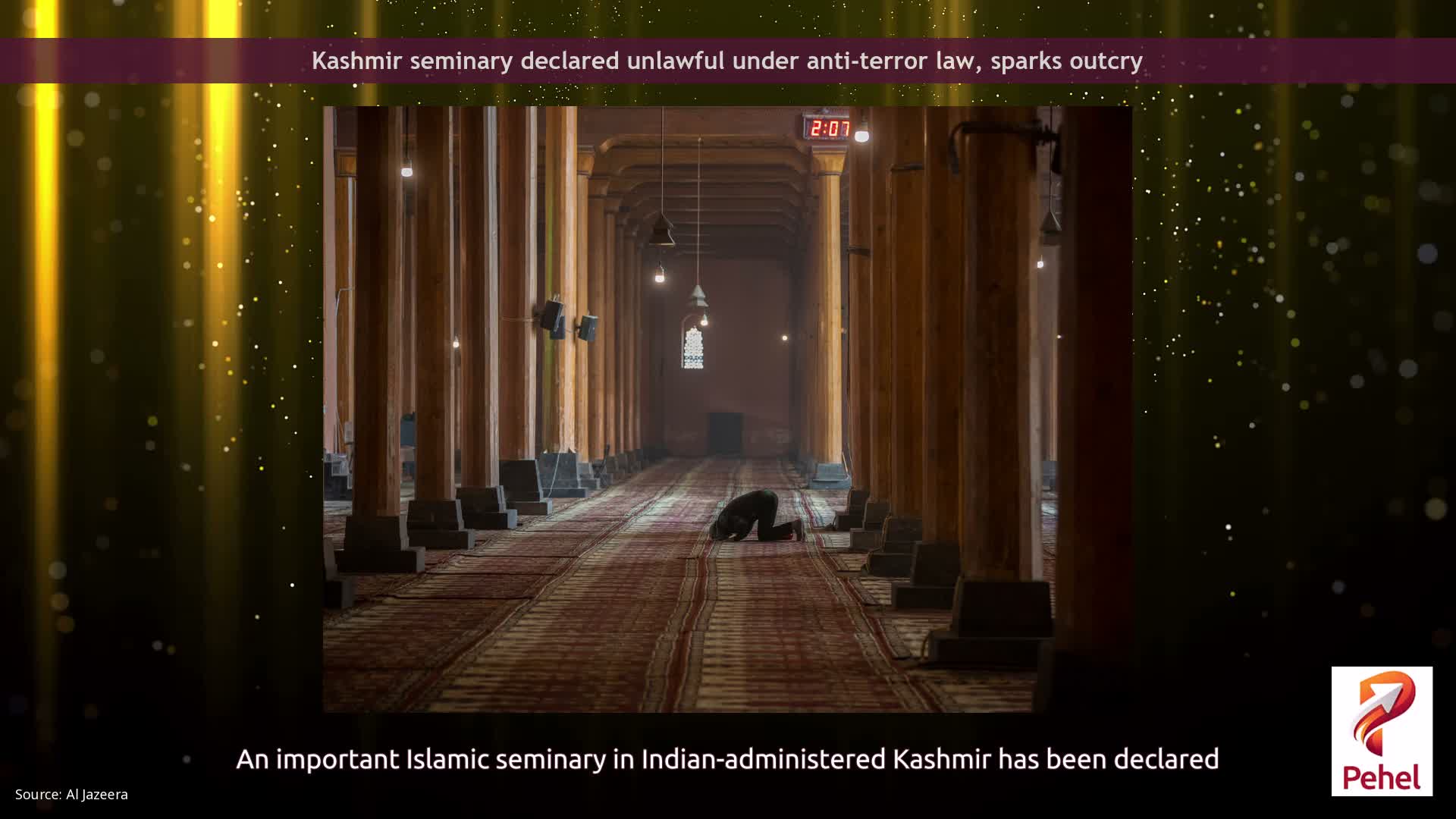 Kashmir seminary declared unlawful under anti-terror law, sparks outcry