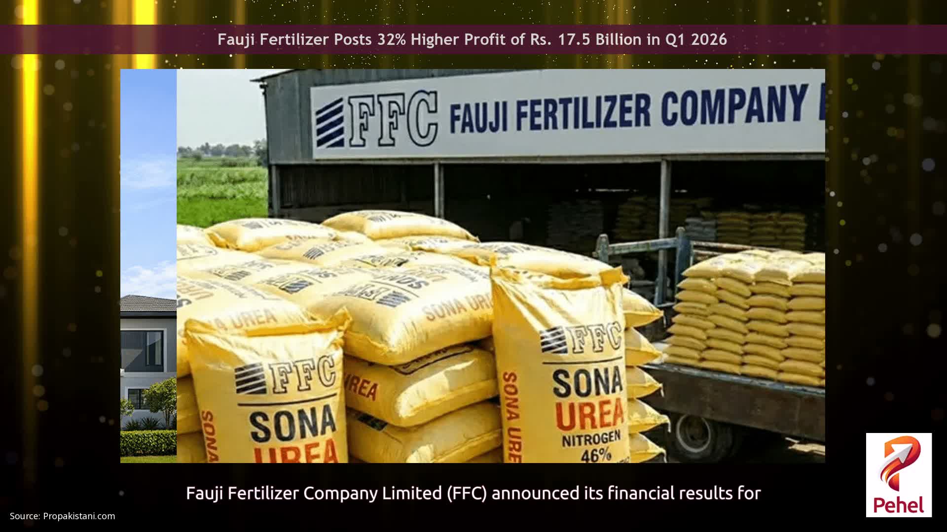 Fauji Fertilizer Posts 32% Higher Profit of Rs. 17.5 Billion in Q1 2026