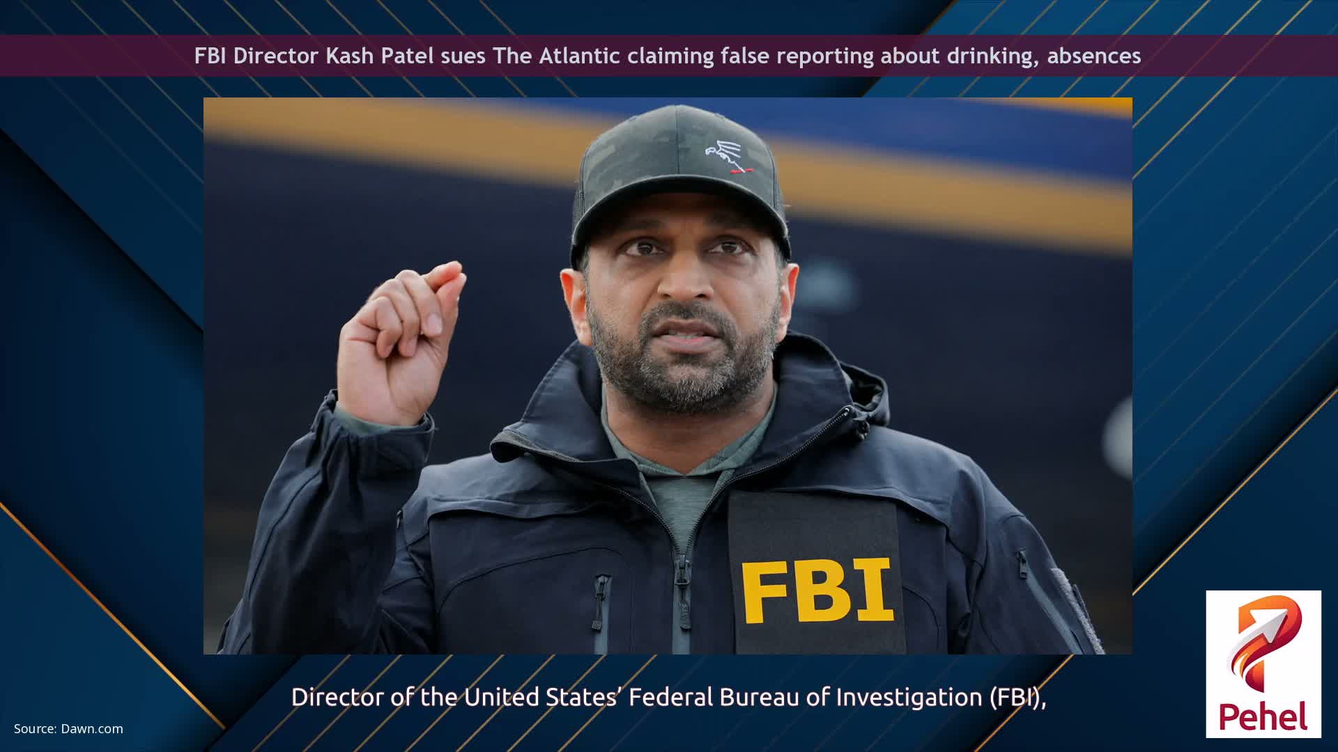 FBI Director Kash Patel sues The Atlantic claiming false reporting about drinking, absences