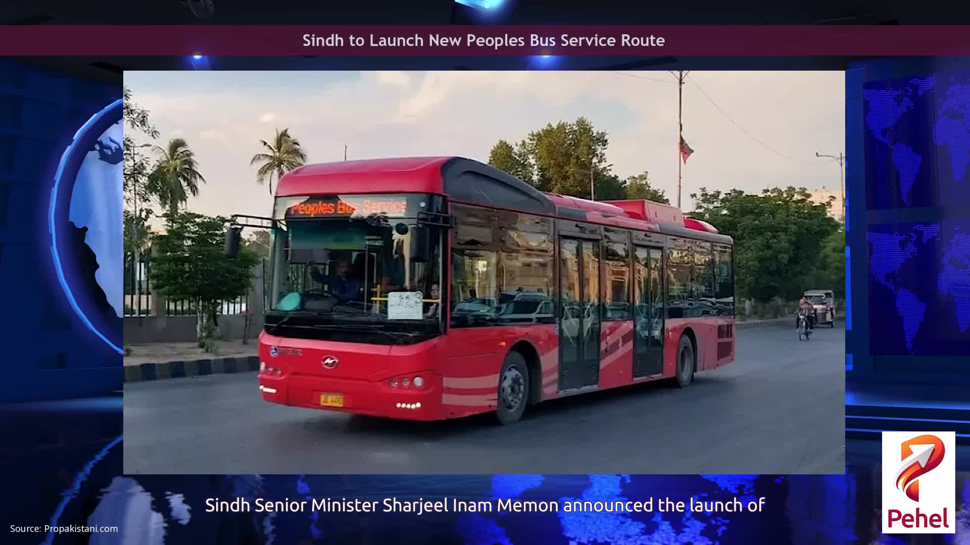 Sindh to Launch New Peoples Bus Service Route