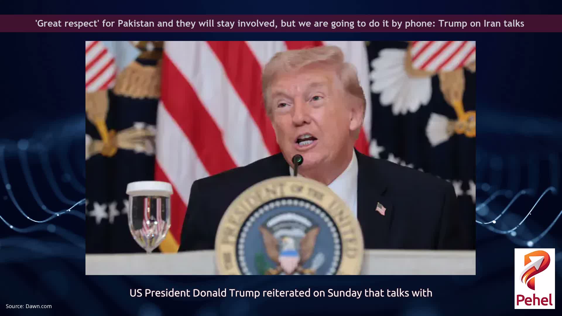 'Great respect' for Pakistan and they will stay involved, but we are going to do it by phone: Trump on Iran talks