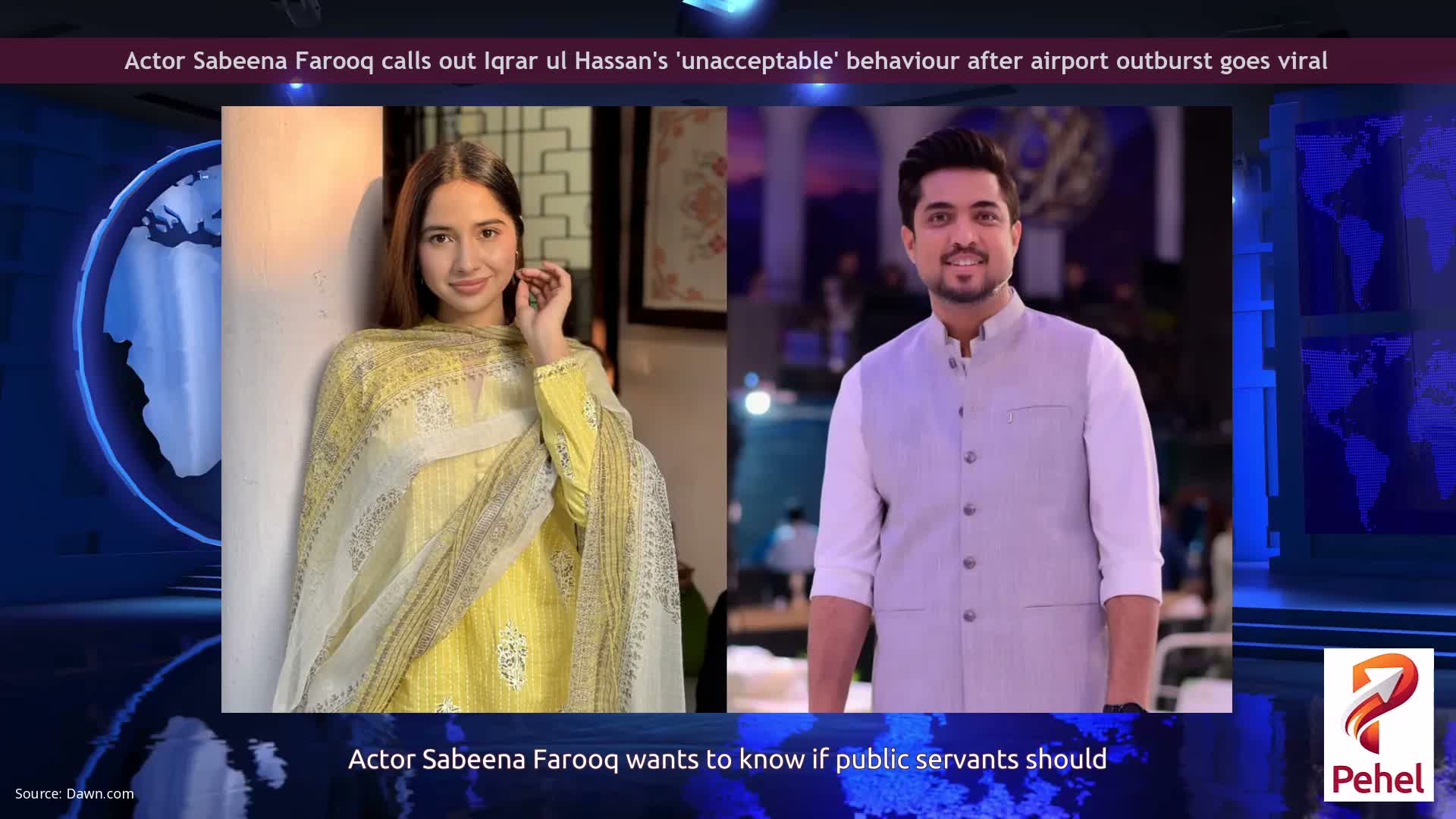 Actor Sabeena Farooq calls out Iqrar ul Hassan's 'unacceptable' behaviour after airport outburst goes viral