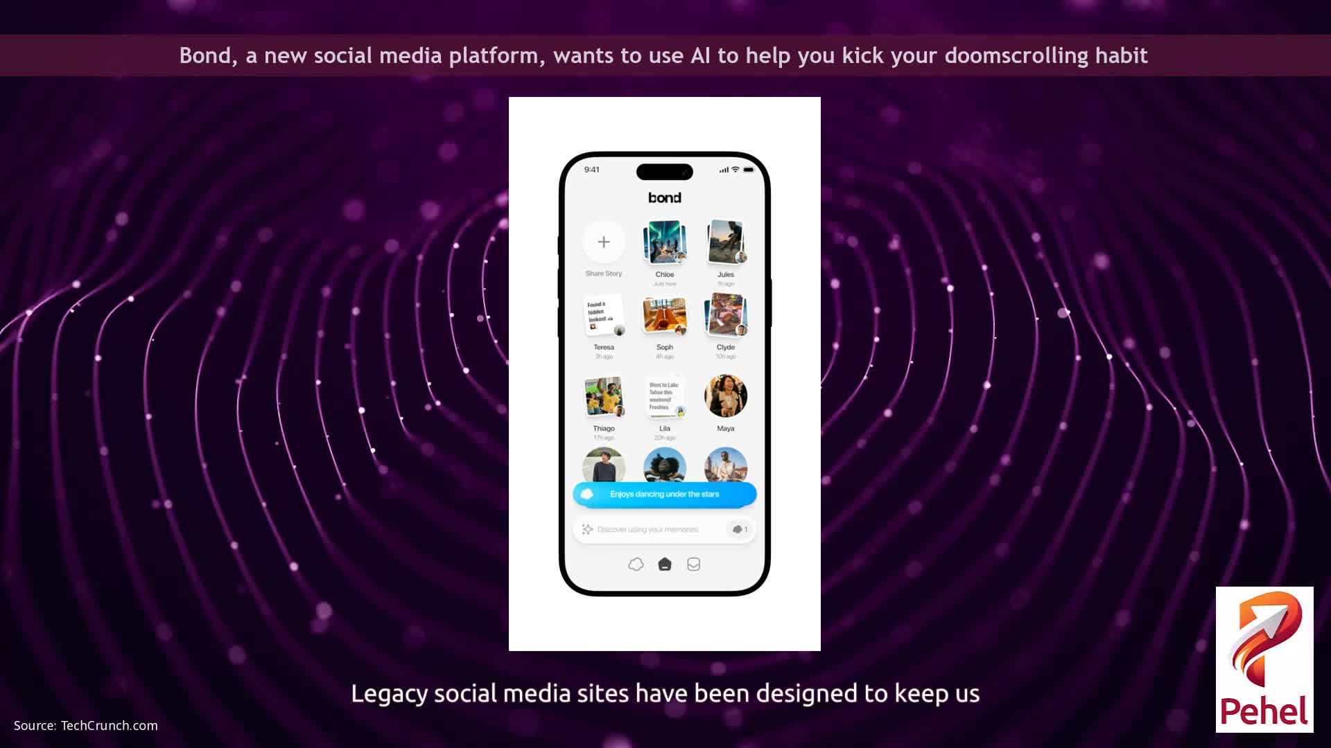 Bond, a new social media platform, wants to use AI to help you kick your doomscrolling habit