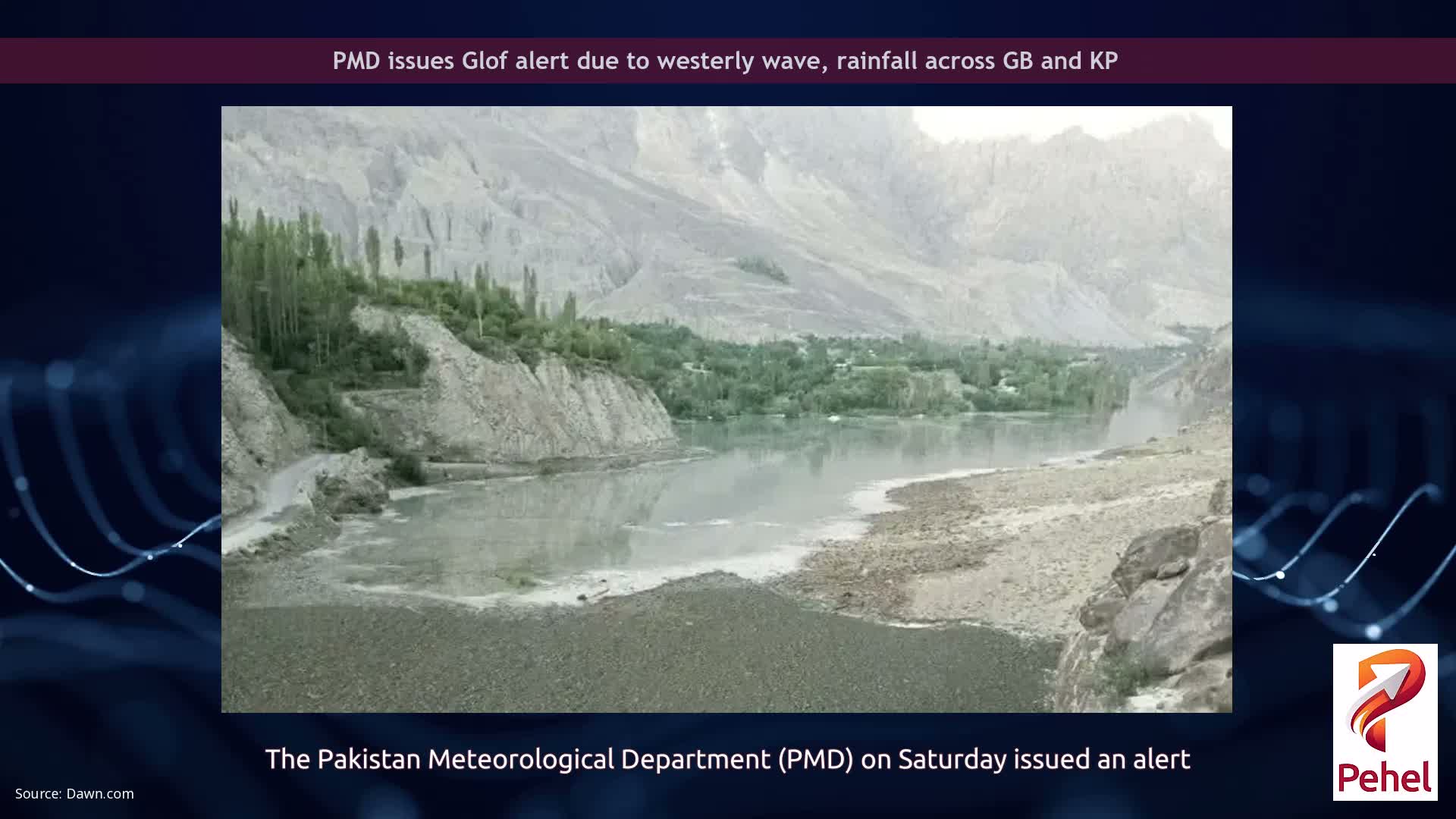 PMD issues Glof alert due to westerly wave, rainfall across GB and KP