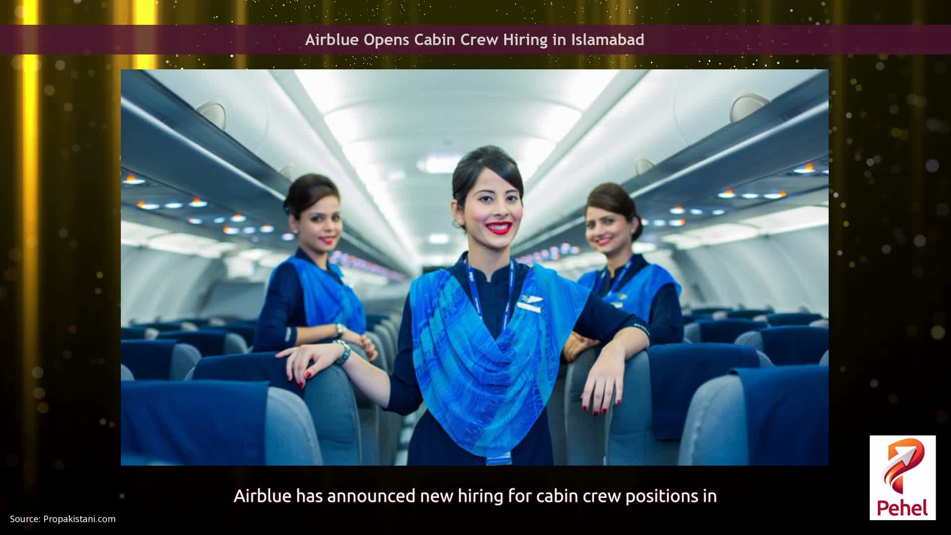 Airblue Opens Cabin Crew Hiring in Islamabad