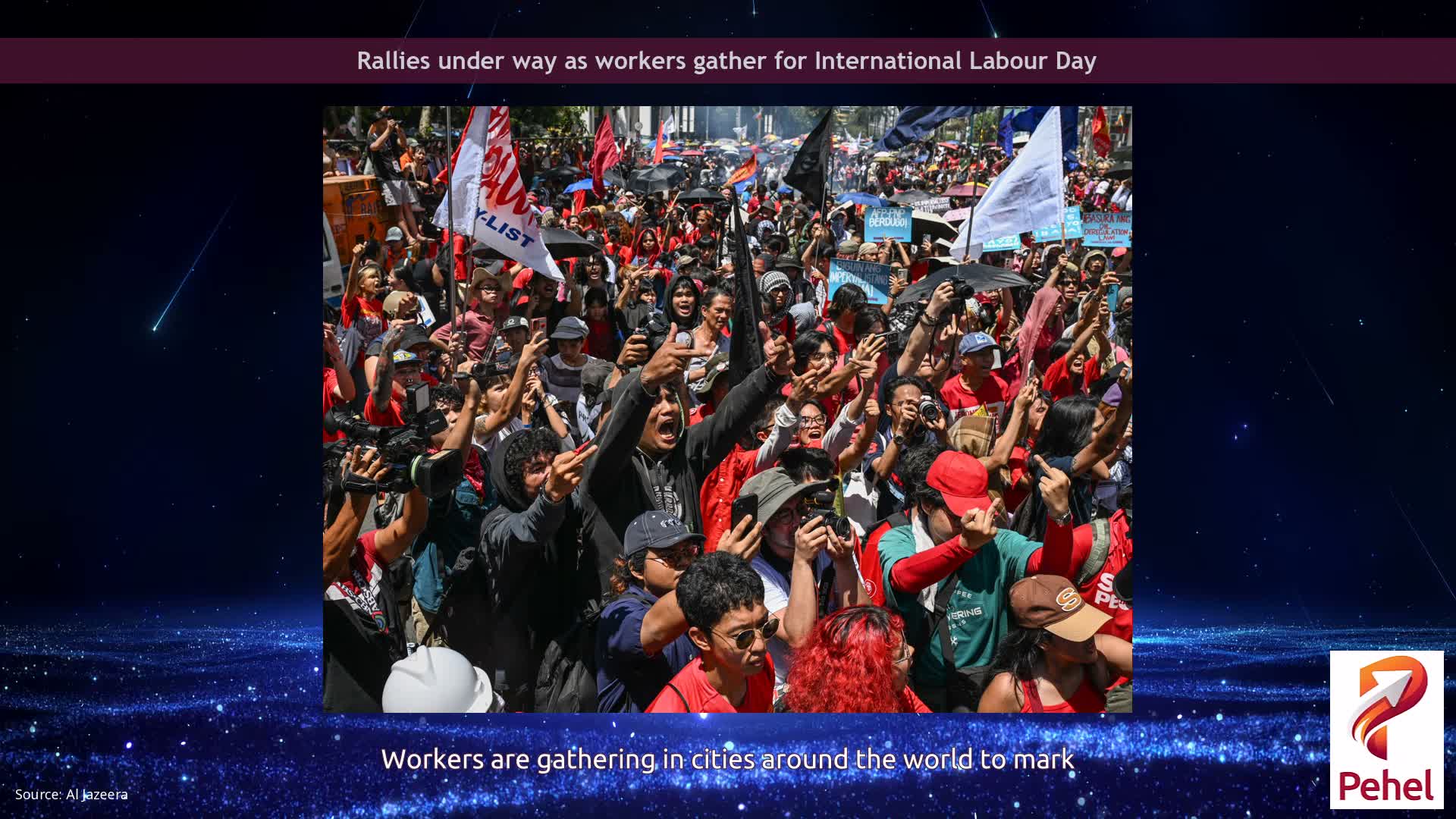 Rallies under way as workers gather for International Labour Day