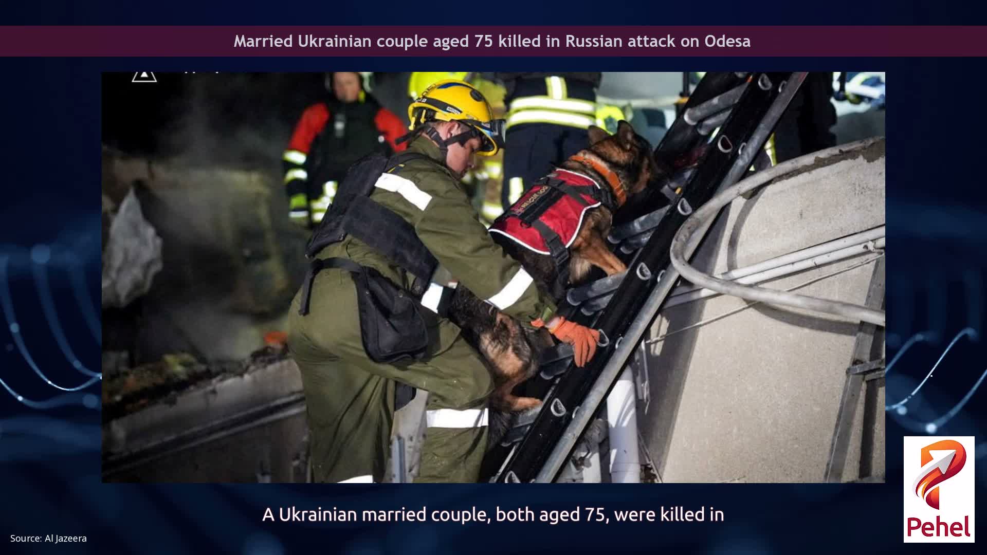 Married Ukrainian couple aged 75 killed in Russian attack on Odesa