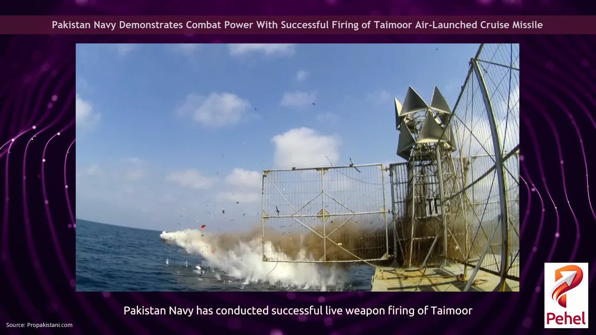 Pakistan Navy Demonstrates Combat Power With Successful Firing of Taimoor Air-Launched Cruise Missile