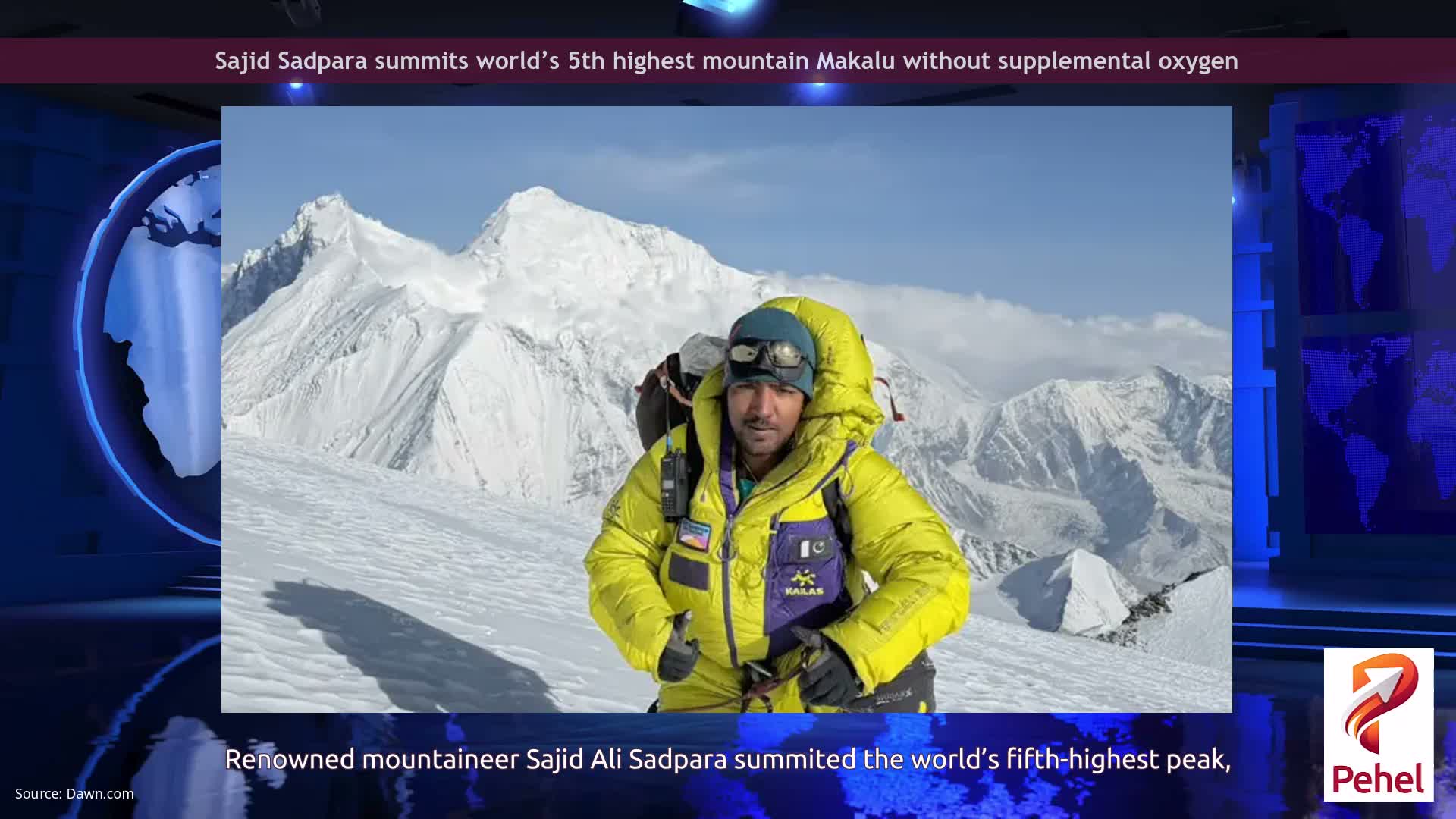 Sajid Sadpara summits world’s 5th highest mountain Makalu without supplemental oxygen