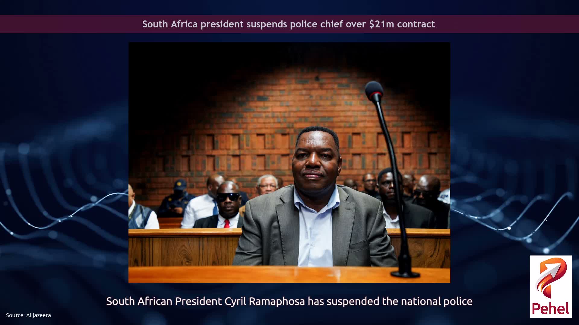 South Africa president suspends police chief over $21m contract