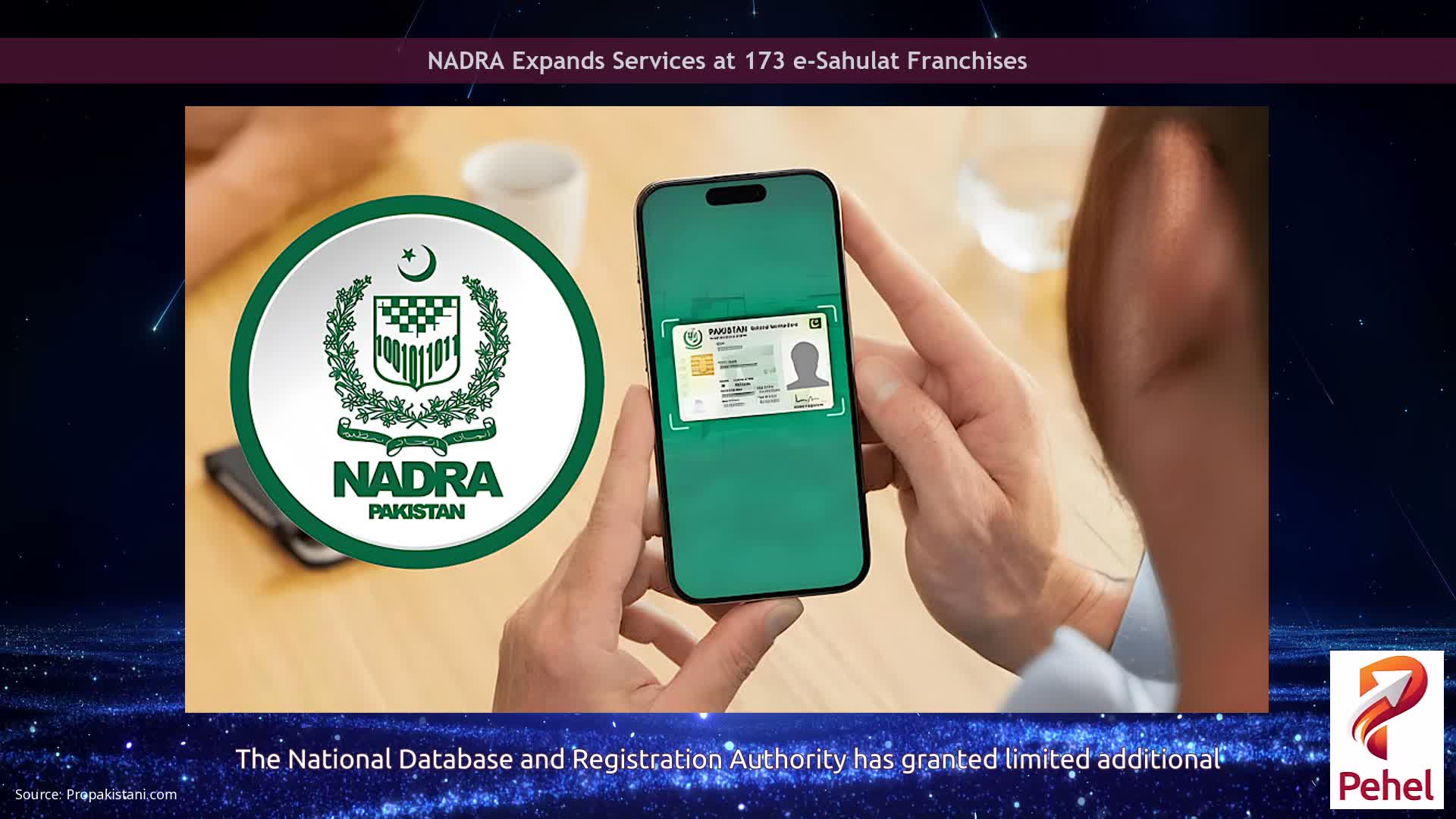 NADRA Expands Services at 173 e-Sahulat Franchises
