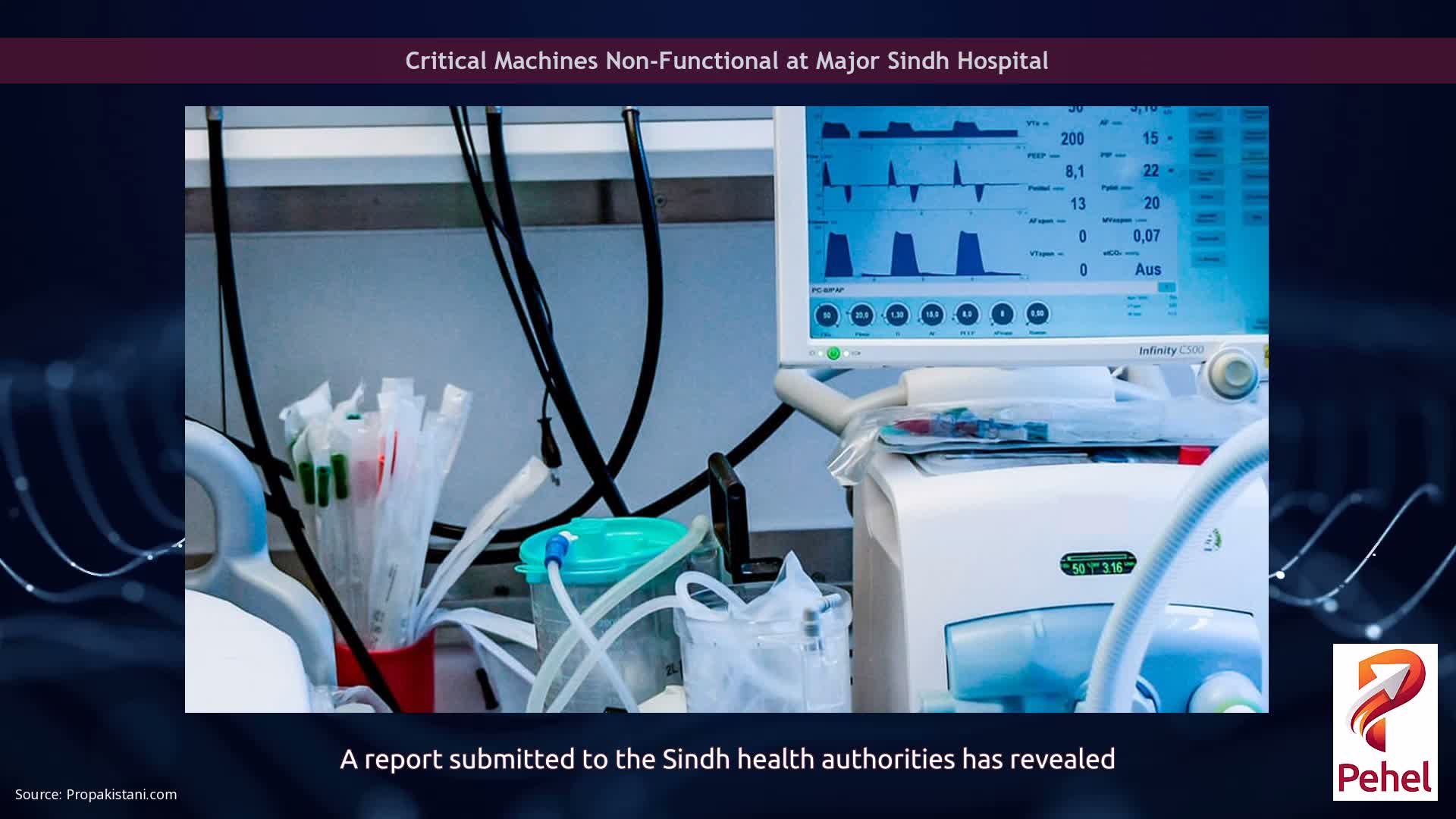 Critical Machines Non-Functional at Major Sindh Hospital