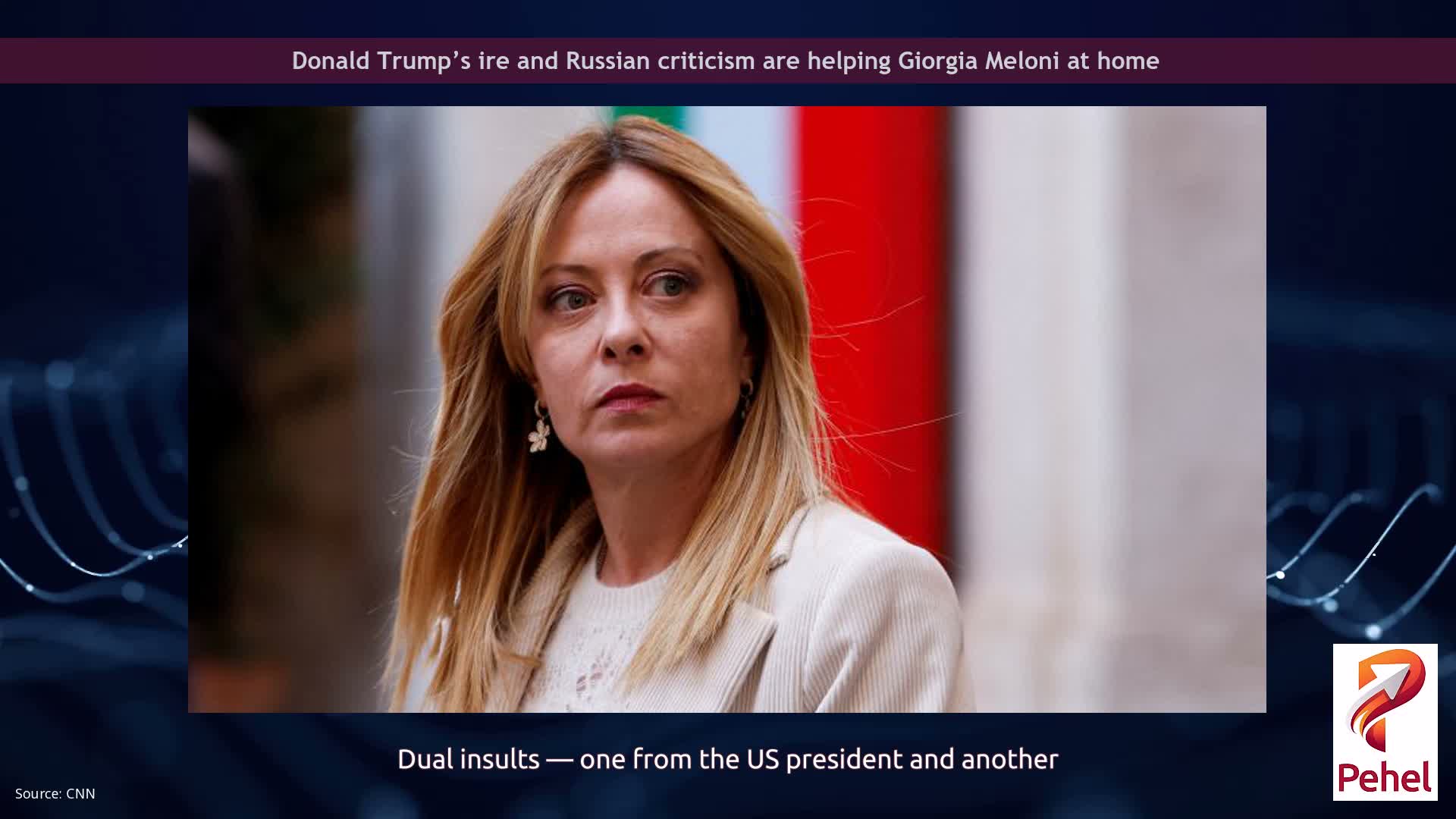 Donald Trump’s ire and Russian criticism are helping Giorgia Meloni at home