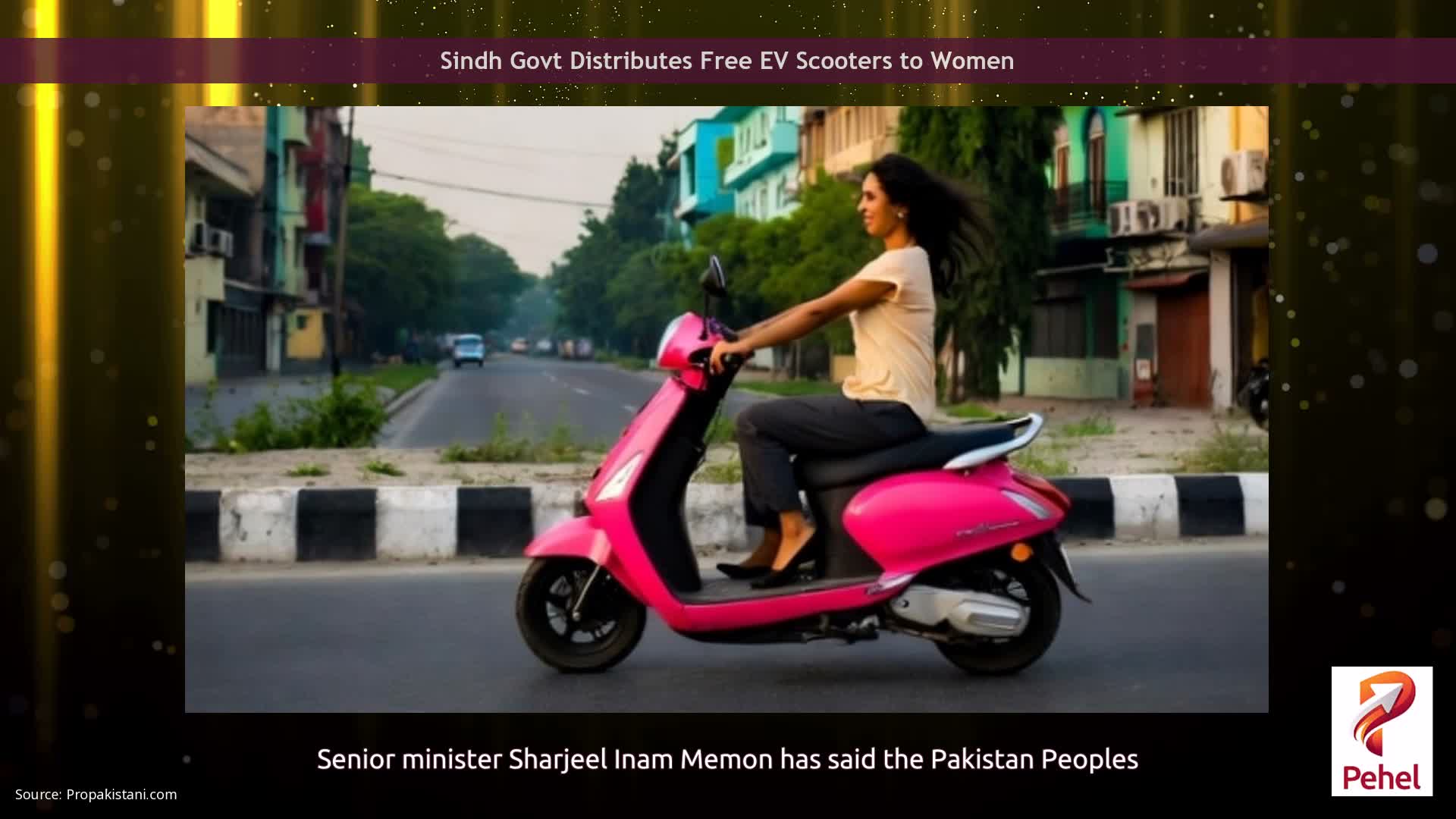 Sindh Govt Distributes Free EV Scooters to Women