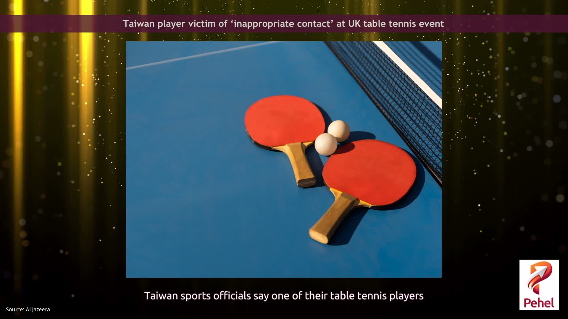 Taiwan player victim of ‘inappropriate contact’ at UK table tennis event