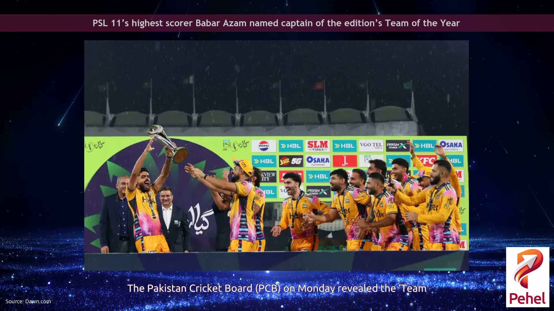 PSL 11’s highest scorer Babar Azam named captain of the edition’s Team of the Year